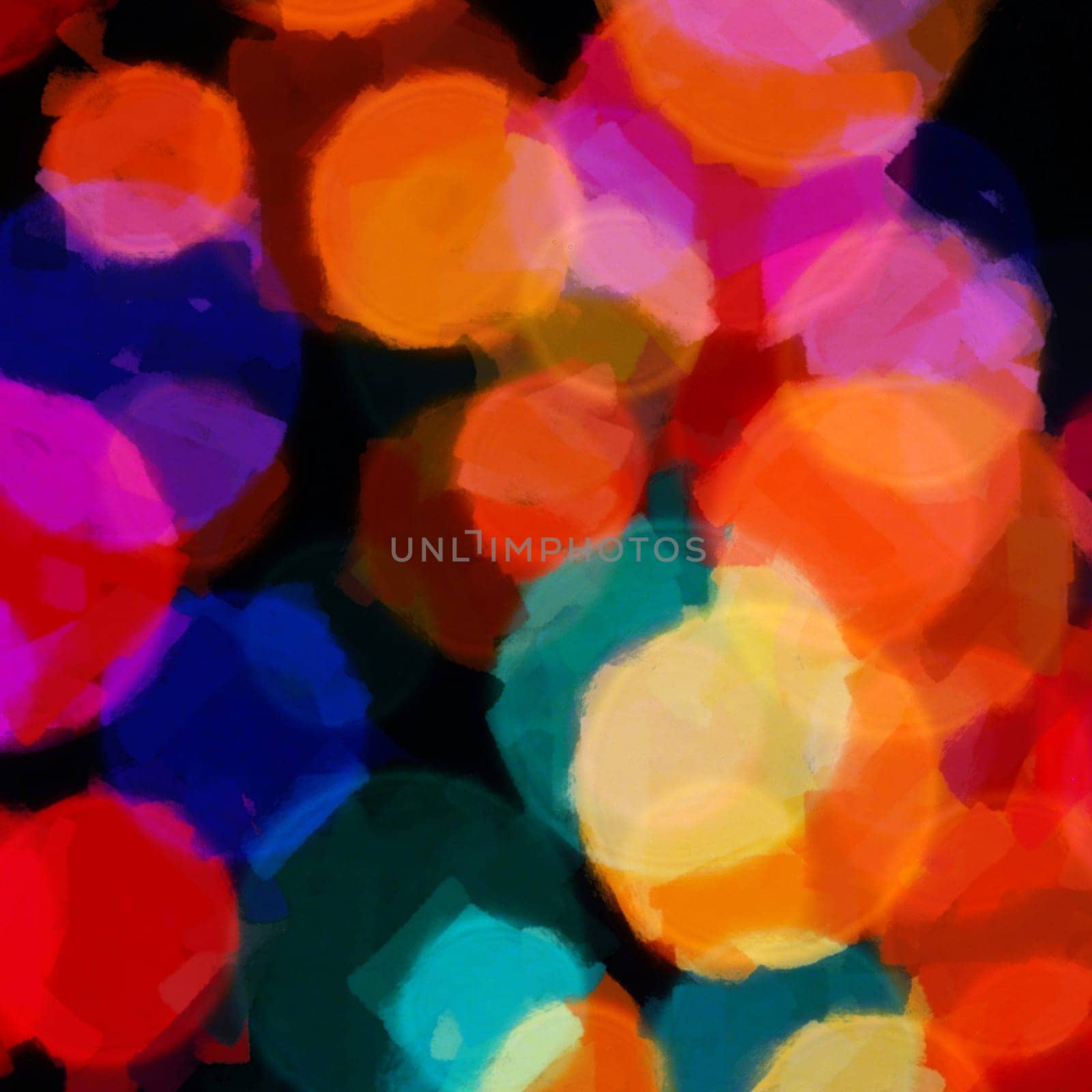 Textured circles abstract illustration colorful background pattern.