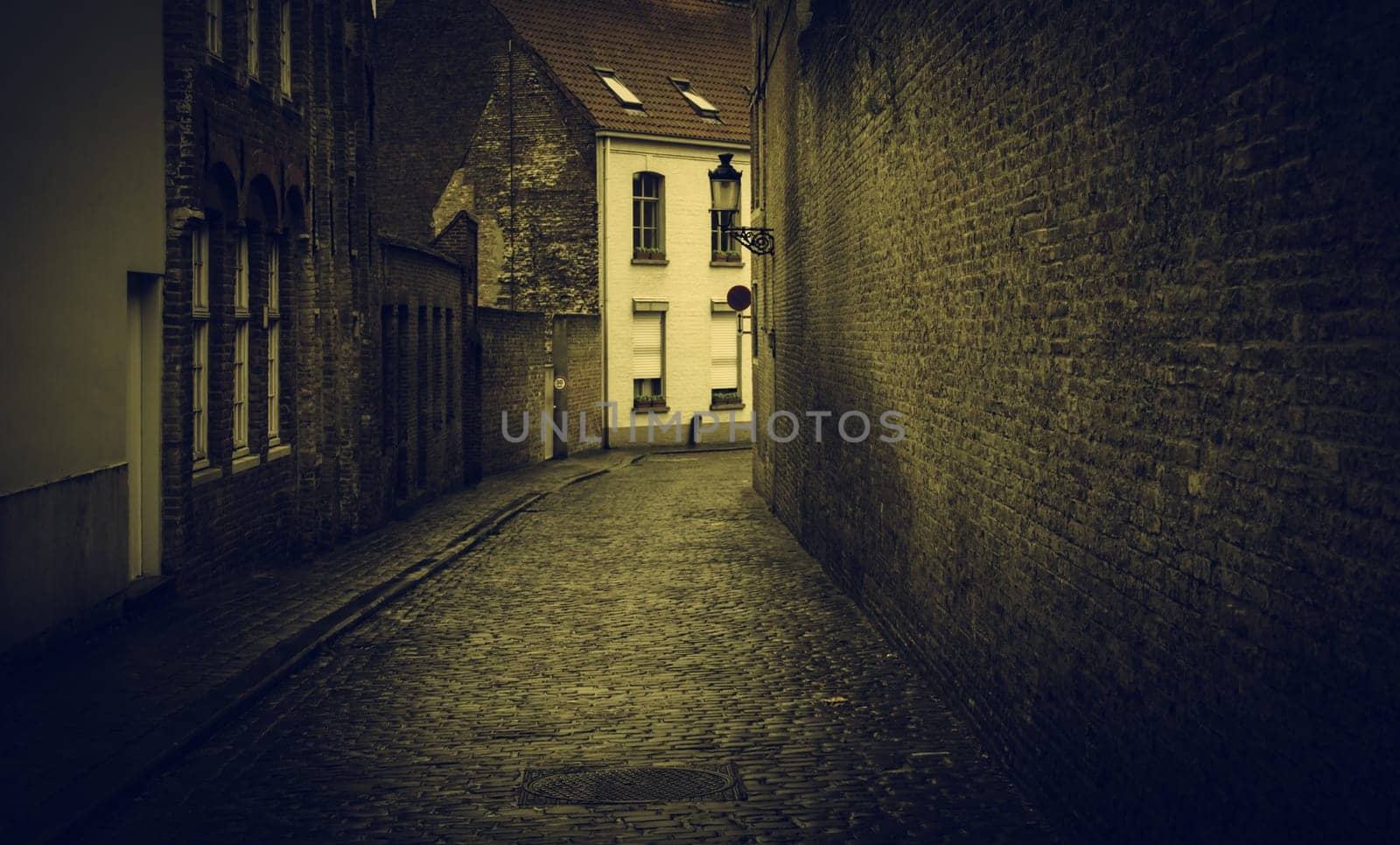 Typical Dutch house, detail of European city