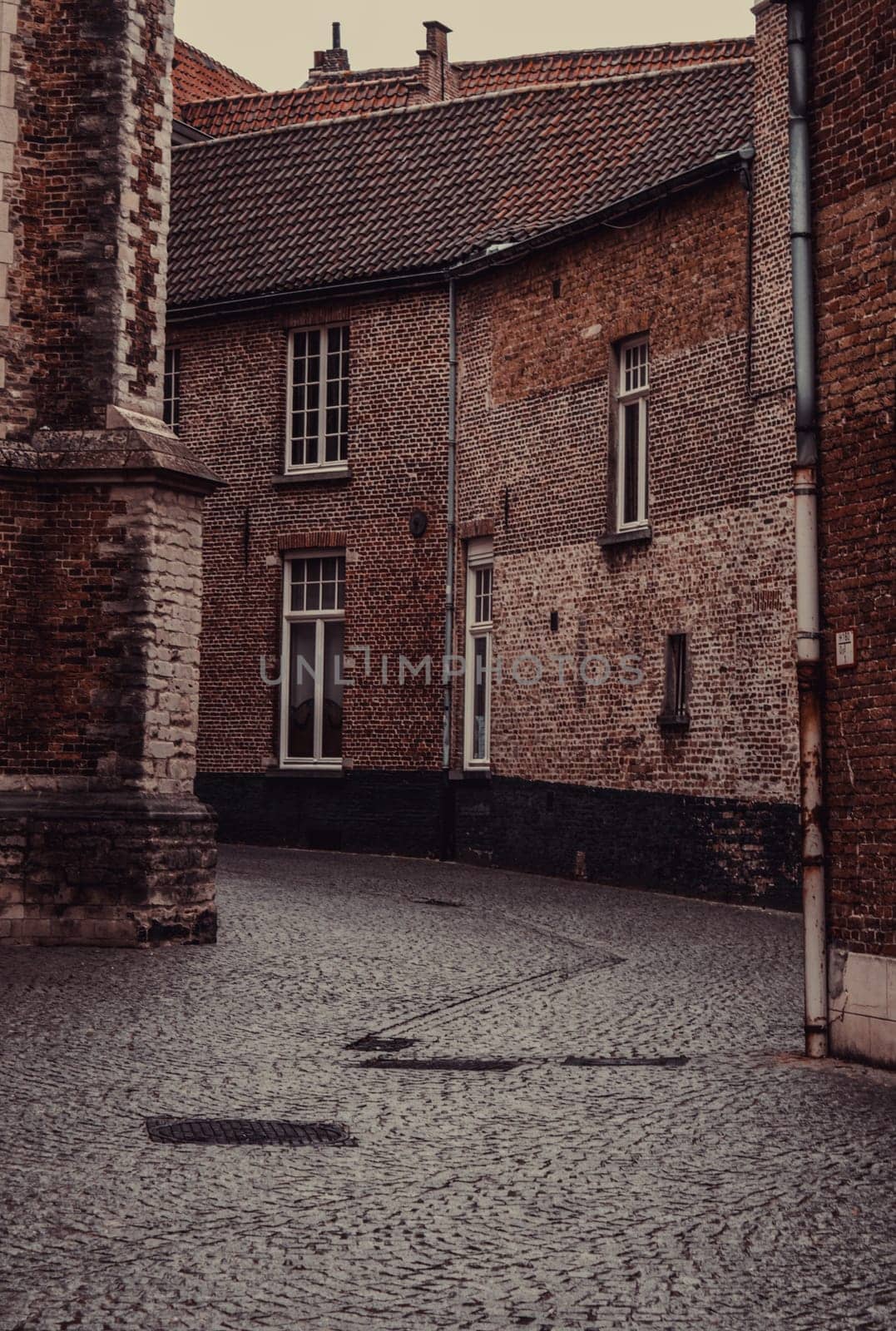 Typical Dutch house, detail of European city