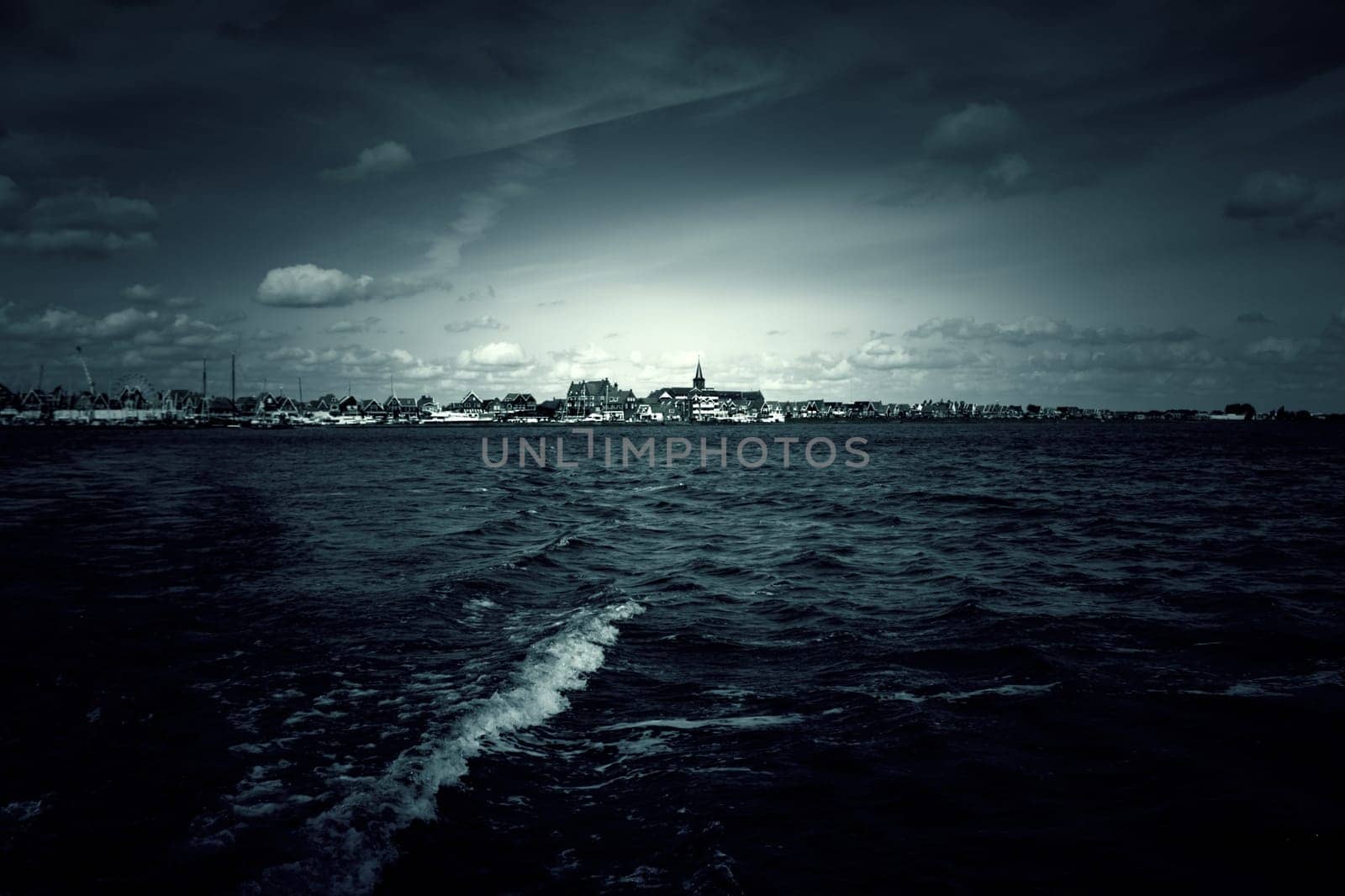 Water waves in the sea, natural landscape and vacations