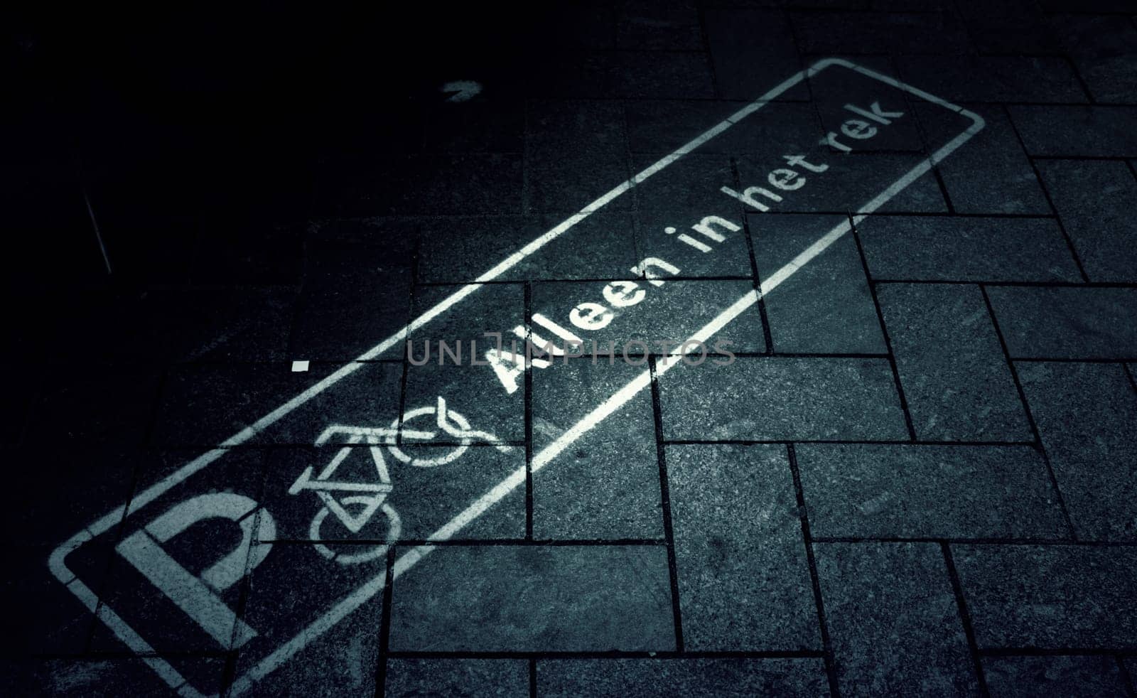 Bicycle parking in Amsterdam, transport detail for people, sport and health