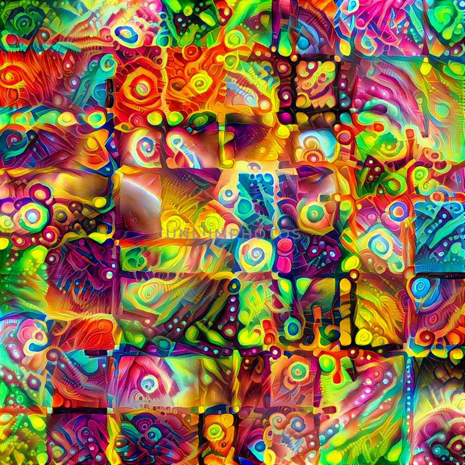 Beautiful background in vivid colors. Bright Fantasy