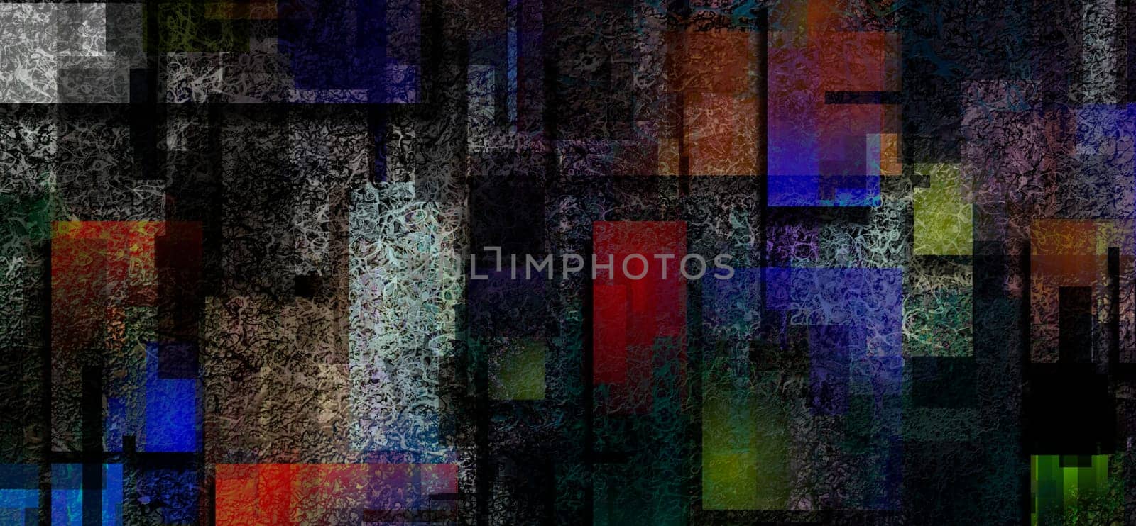 Colorful Abstract Geometric Painting