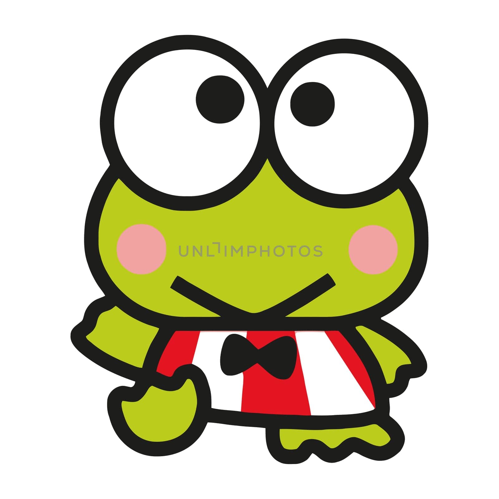 kero kero frog cartoon character illustration