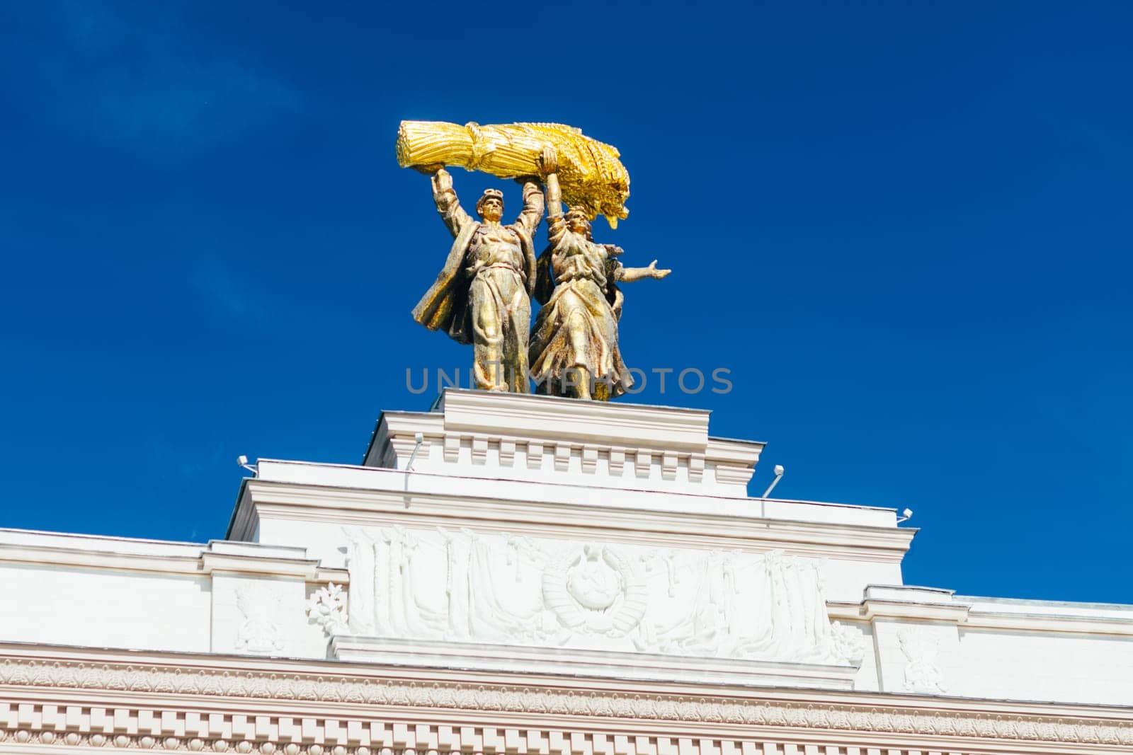 Moscow, Russia - August 13, 2018: Exhibition of Achievements of National Economy (VDNH) in Moscow