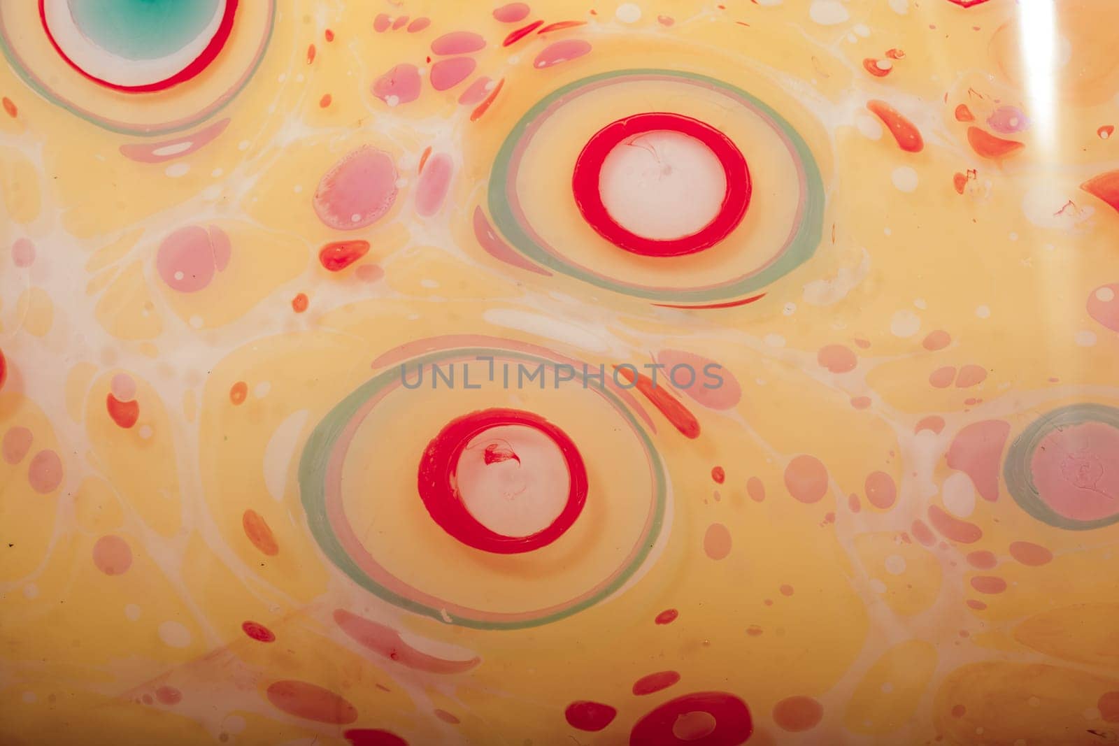 Traditional Turkish marbling artwork patterns as colorful abstract background