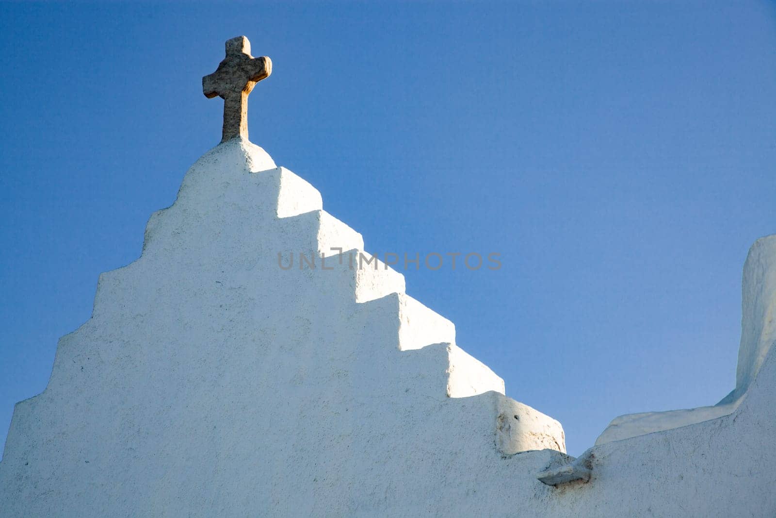 minimalist greek church detail