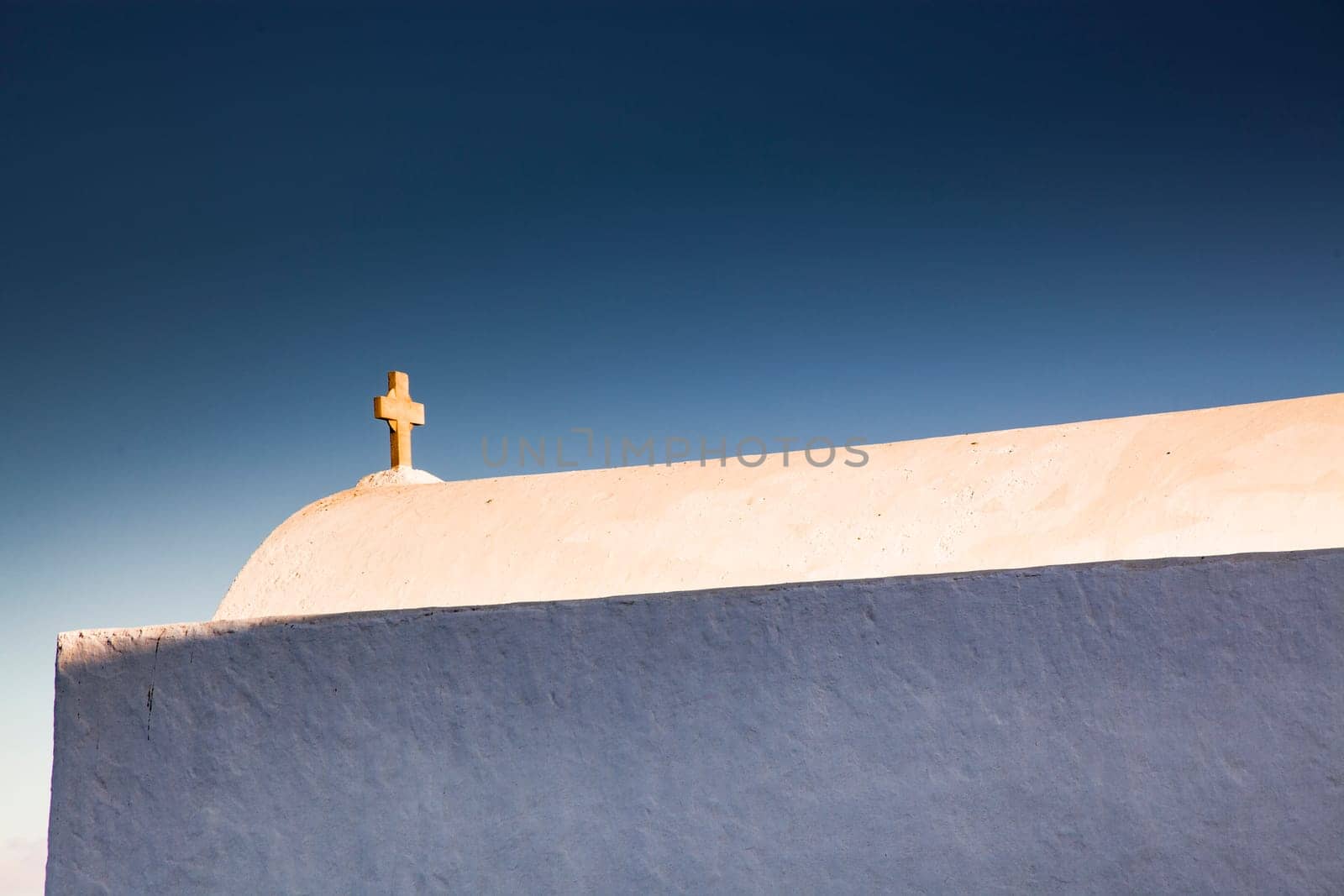minimalist greek church detail