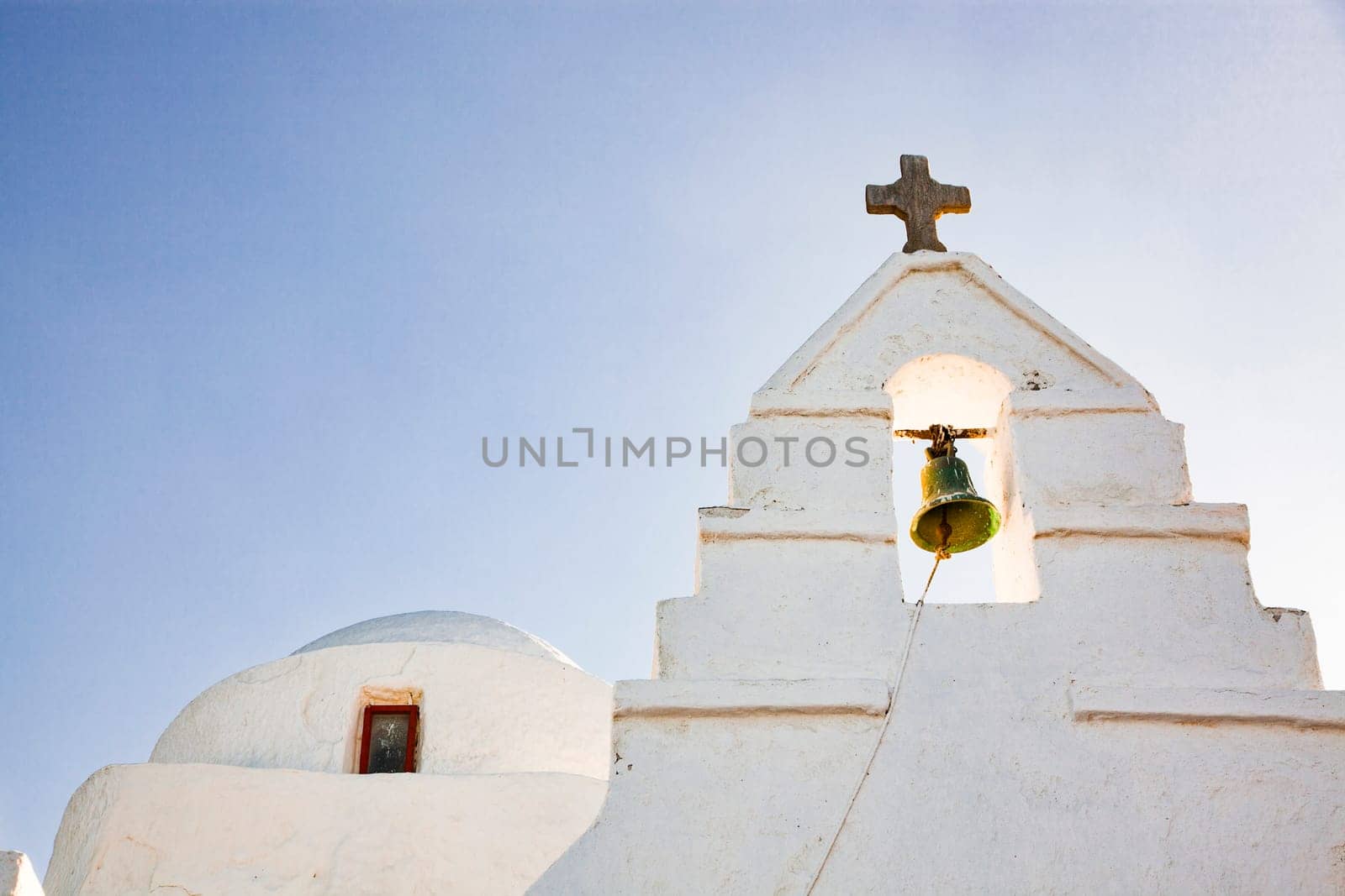 minimalist greek church detail