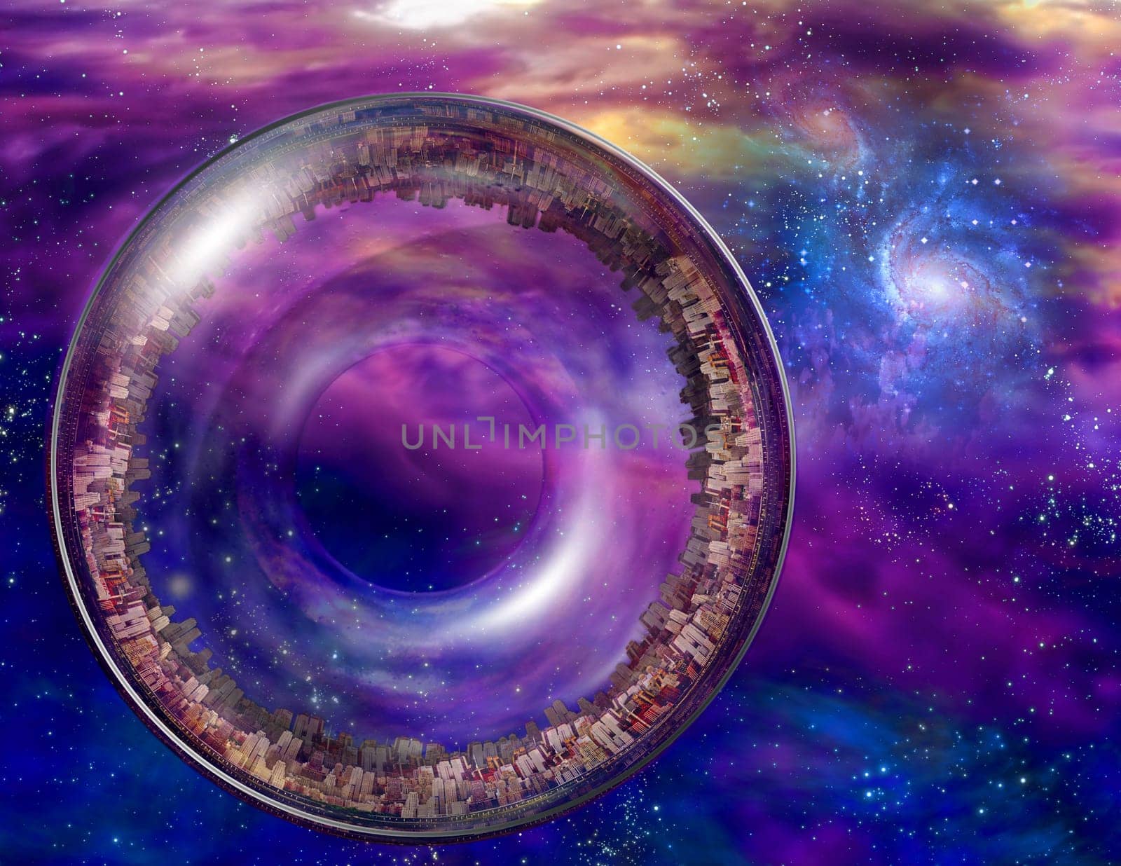 Multi-Generational Interstellar Ship in the Expanse of Space