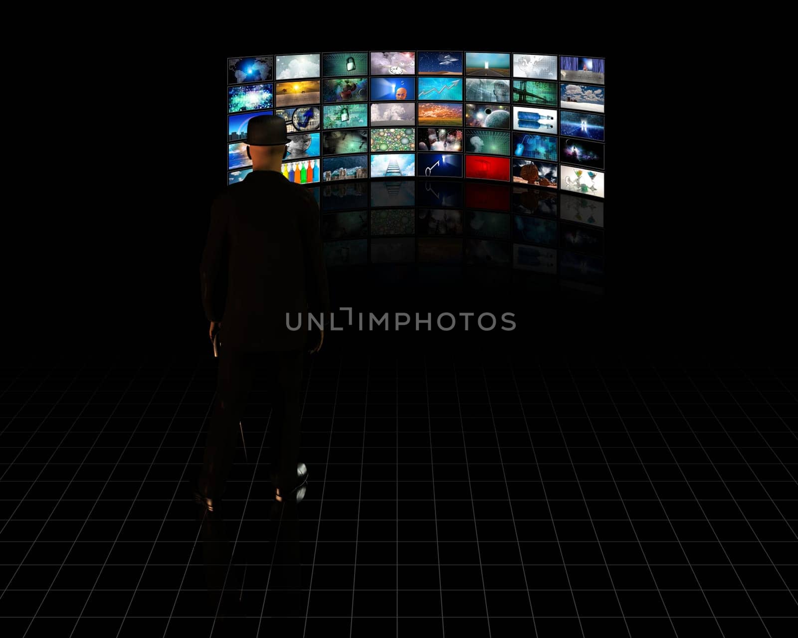 TV Screens with viewer