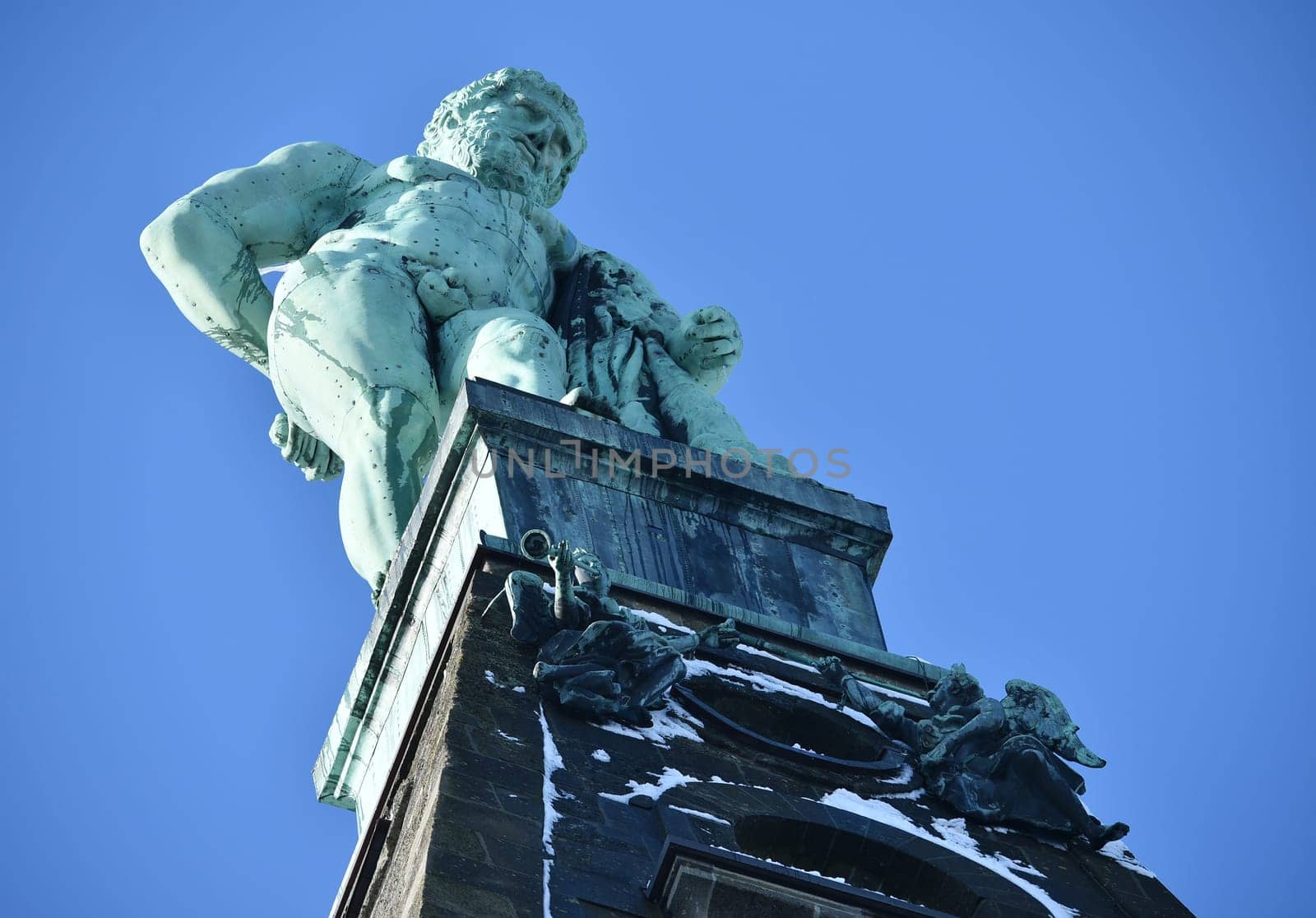 The Hercules in the Wilhelmshöhe mountain park. He has been declared a World Heritage Site!