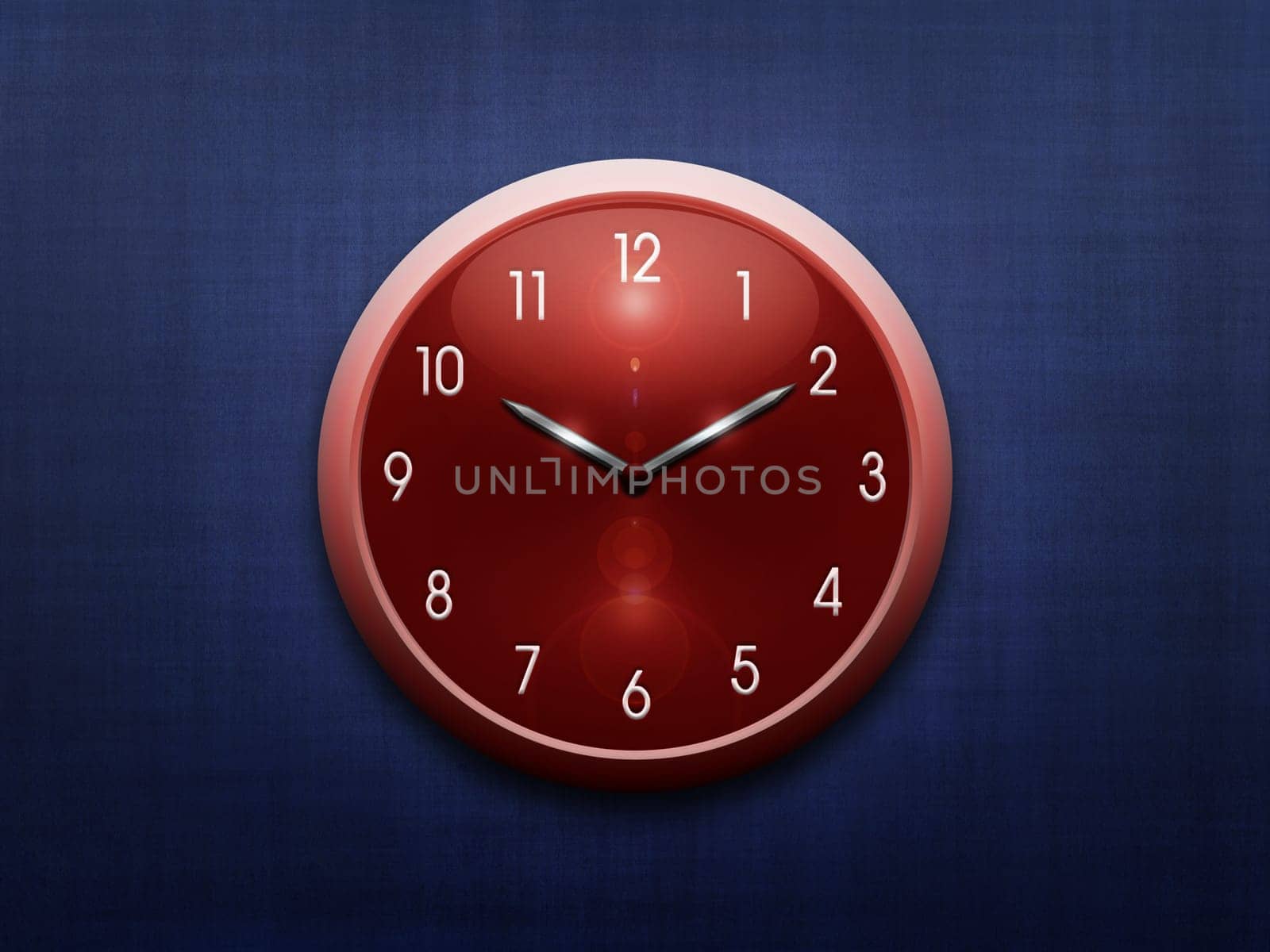 Modern shiny color wall clock