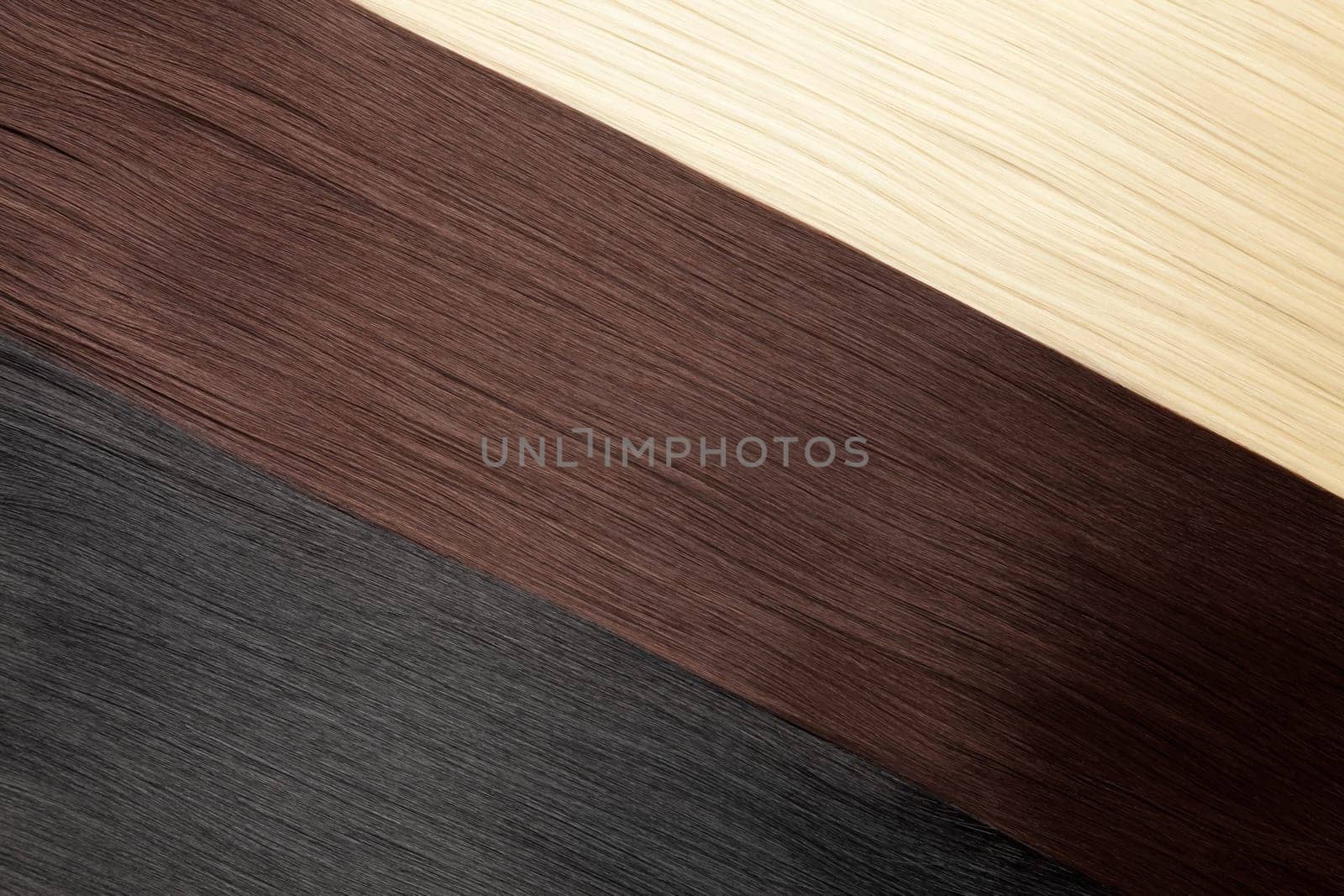Closeup on luxurious straight glossy hair