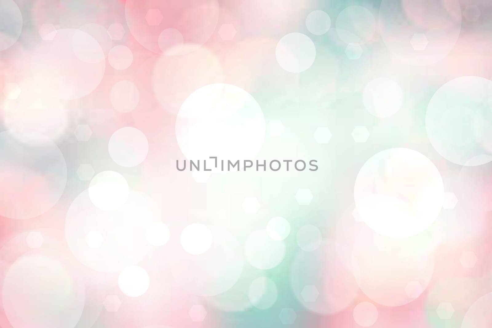 Abstract blurred vivid spring summer light pastel bokeh background texture with bright soft color circles. Space for your text. Beautiful backdrop illustration.