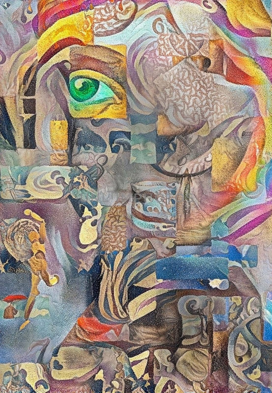 Abstract composition with various details