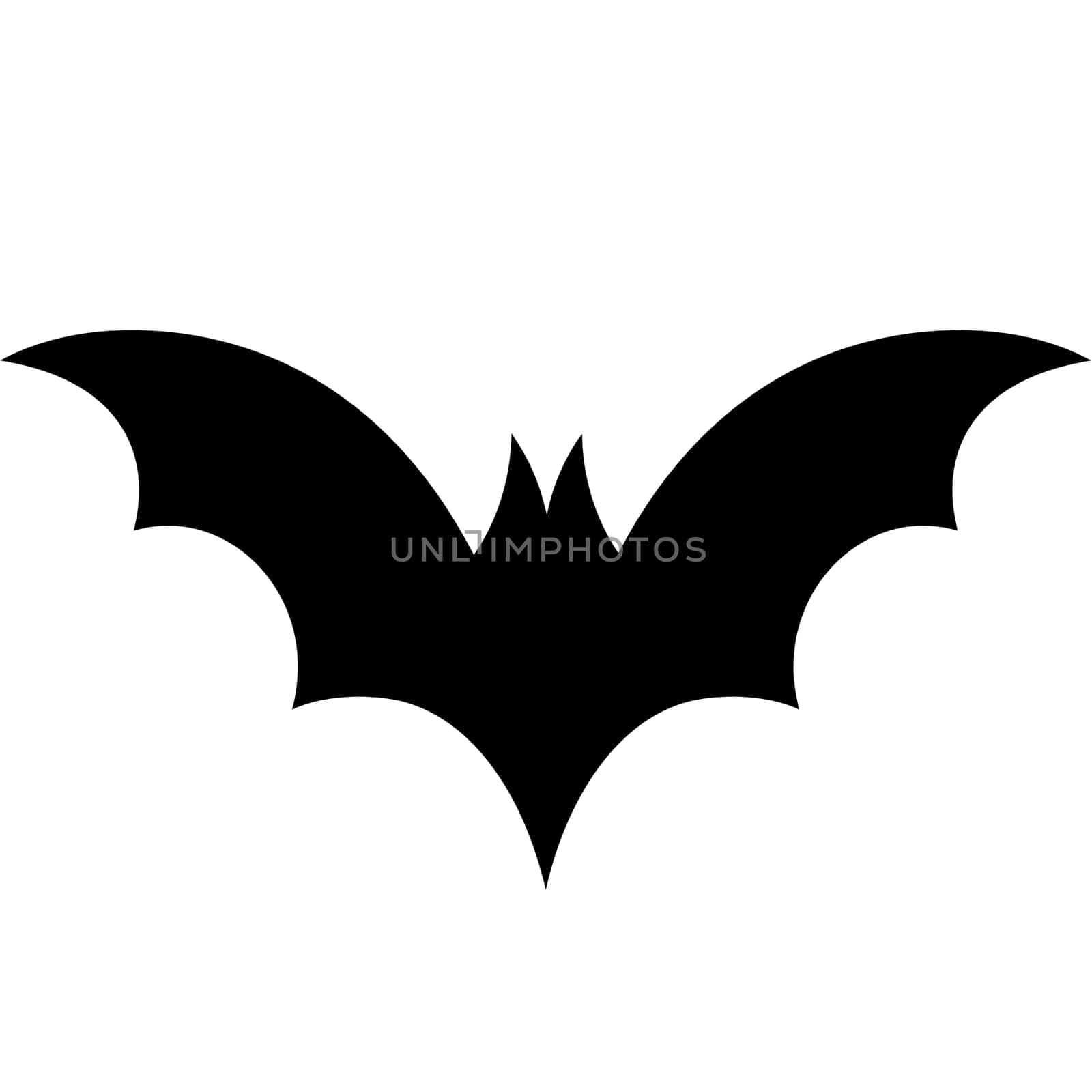 bat fly black vampire halloween silhouette illustration