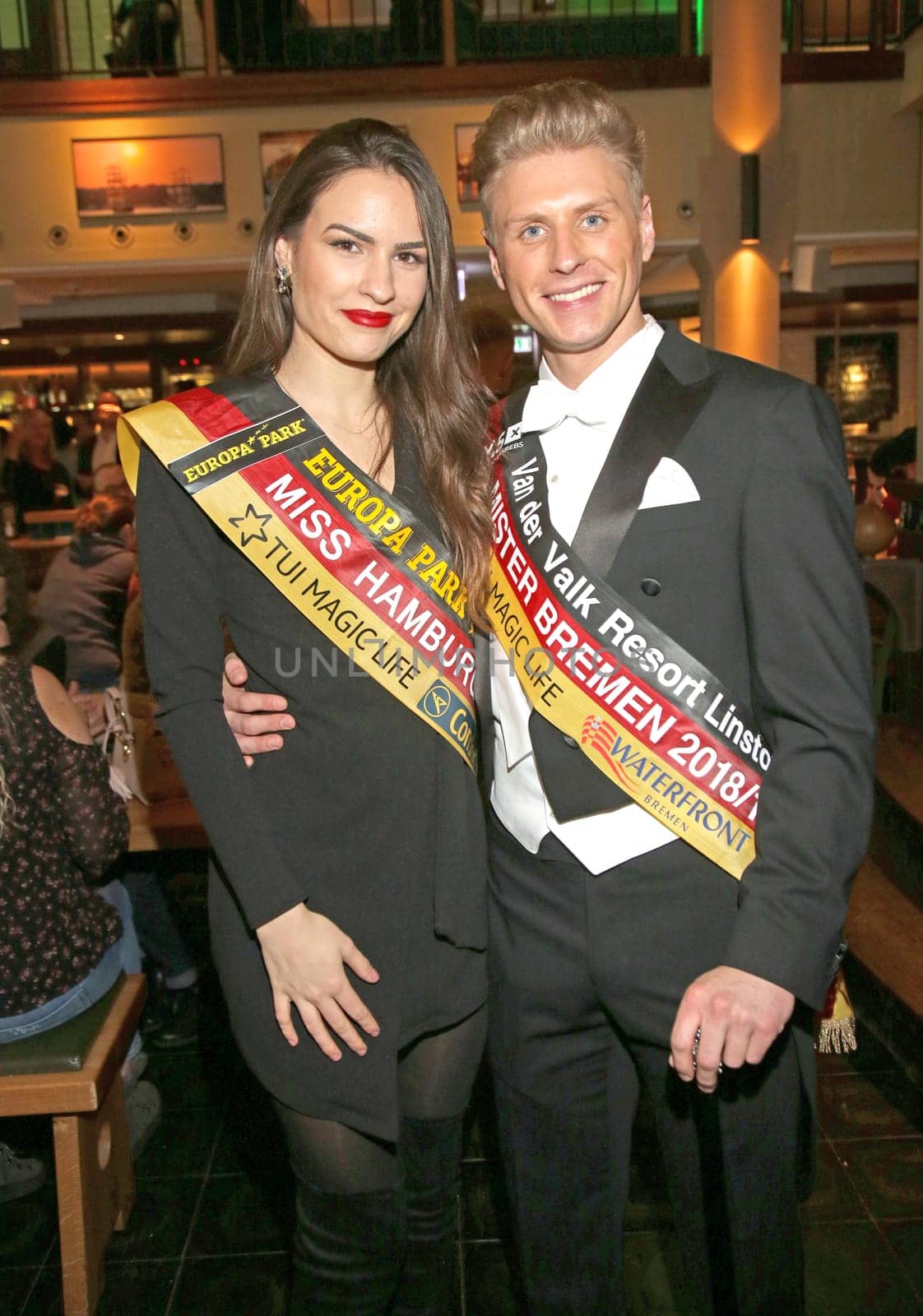 Adriaan van Veen ( Mr. Bremen and Miss Hamburg Pricilla Klein bei einem Event in Hamburg  .. couple of the year ?