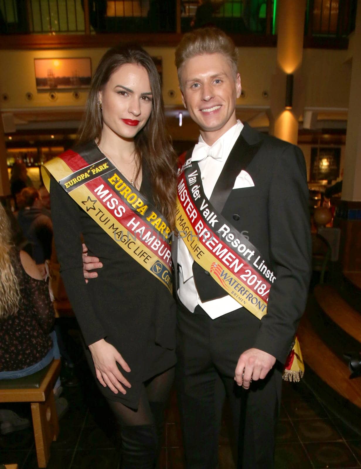 Adriaan van Veen ( Mr. Bremen and Miss Hamburg Pricilla Klein bei einem Event in Hamburg  .. couple of the year ?