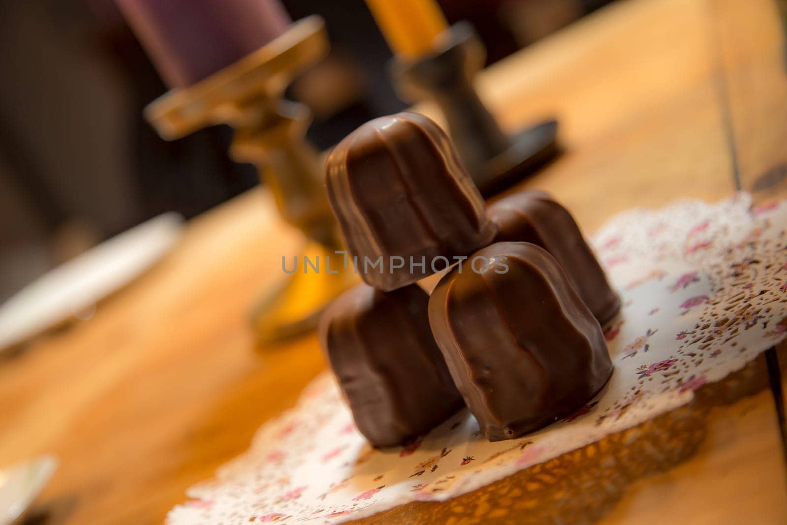 Marshmallow and chocolate