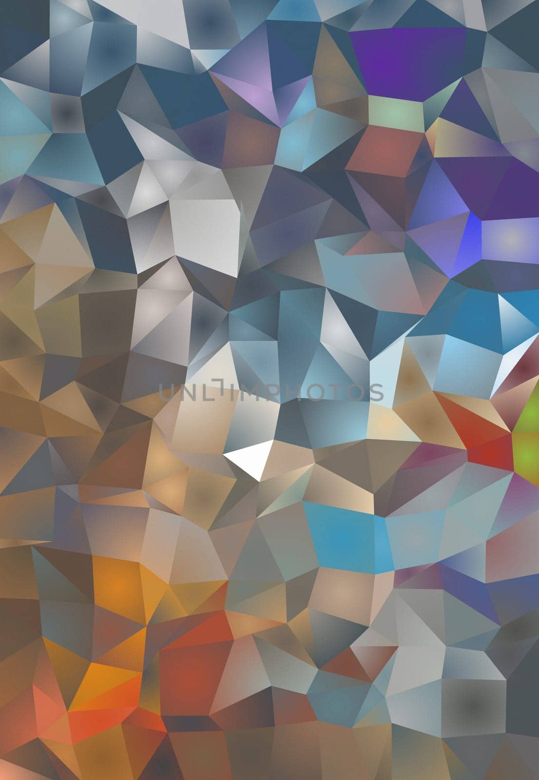Crystal Like Pattern. Colorful polygonal background