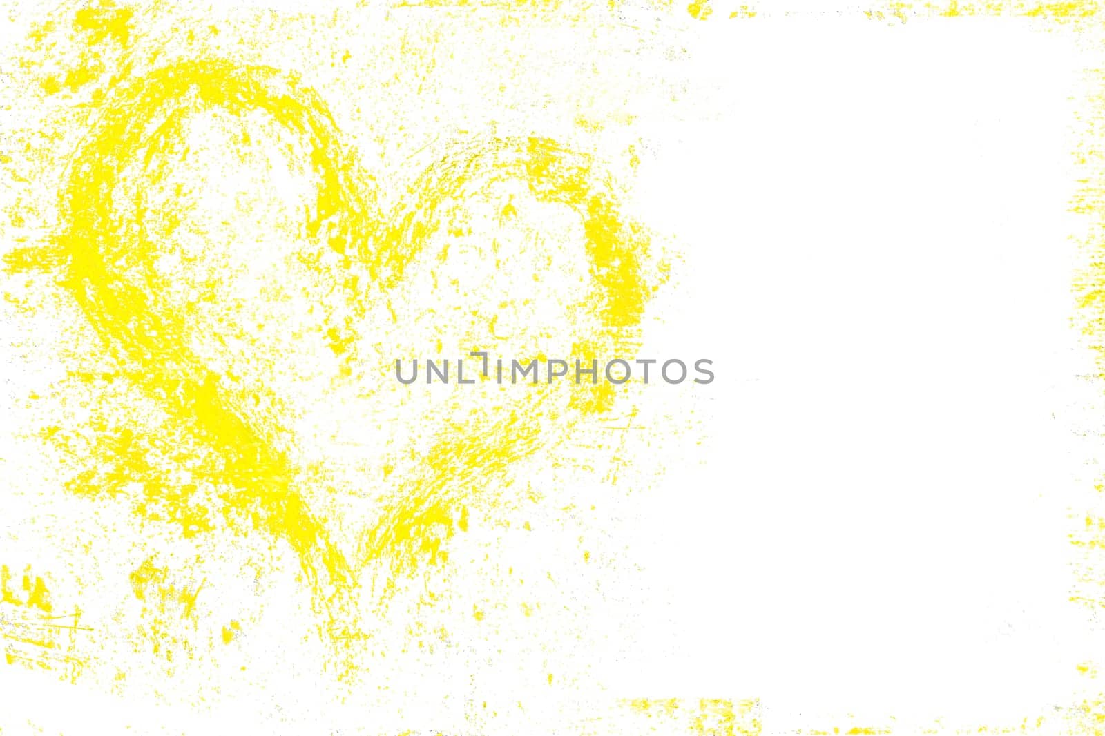 Grunge design with yellow heart symbol. It can be used as a Valentine's theme, poster, wallpaper, design t-shirts and more.