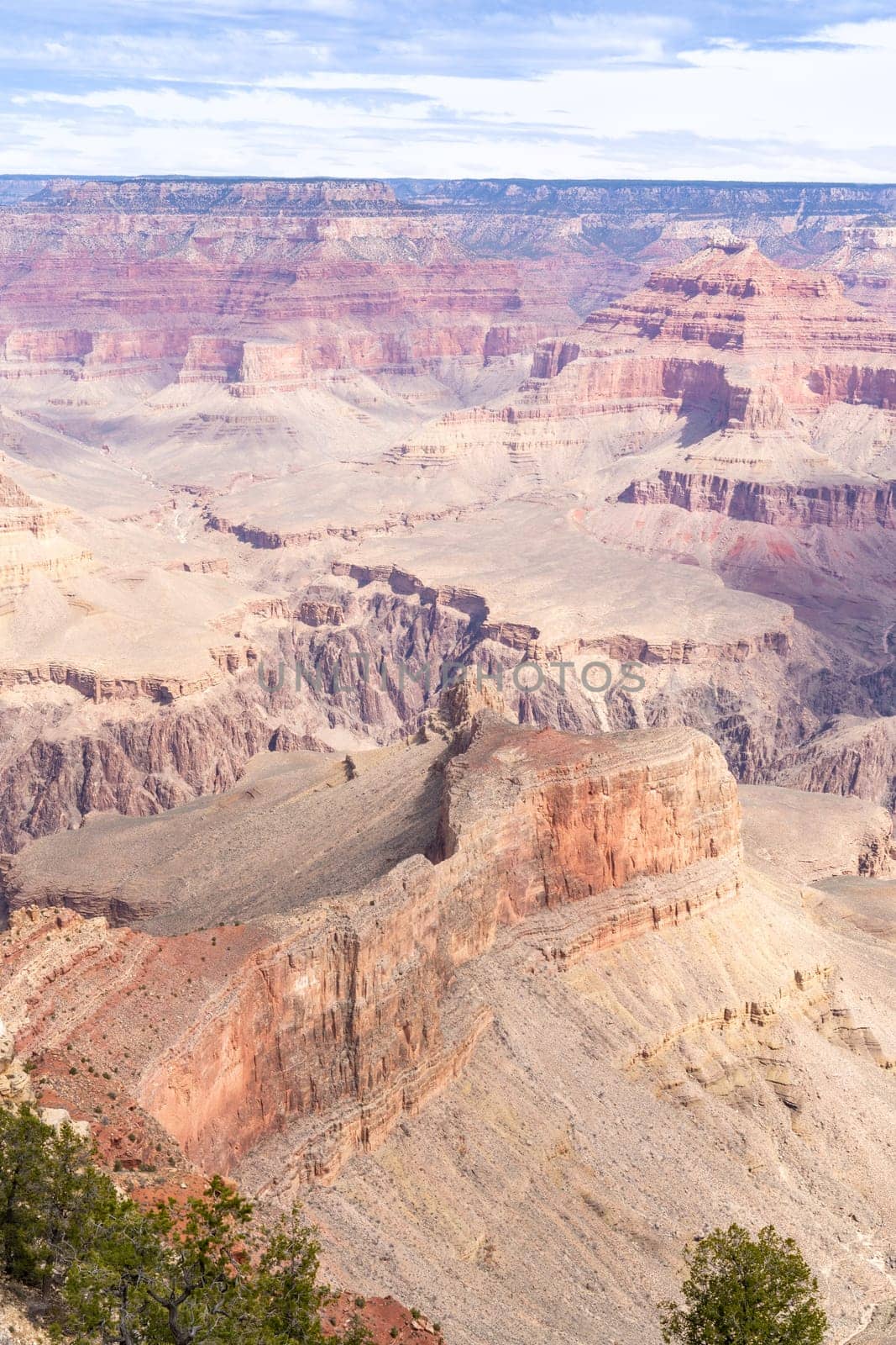 South rim of Grand Canyon in Arizona USA