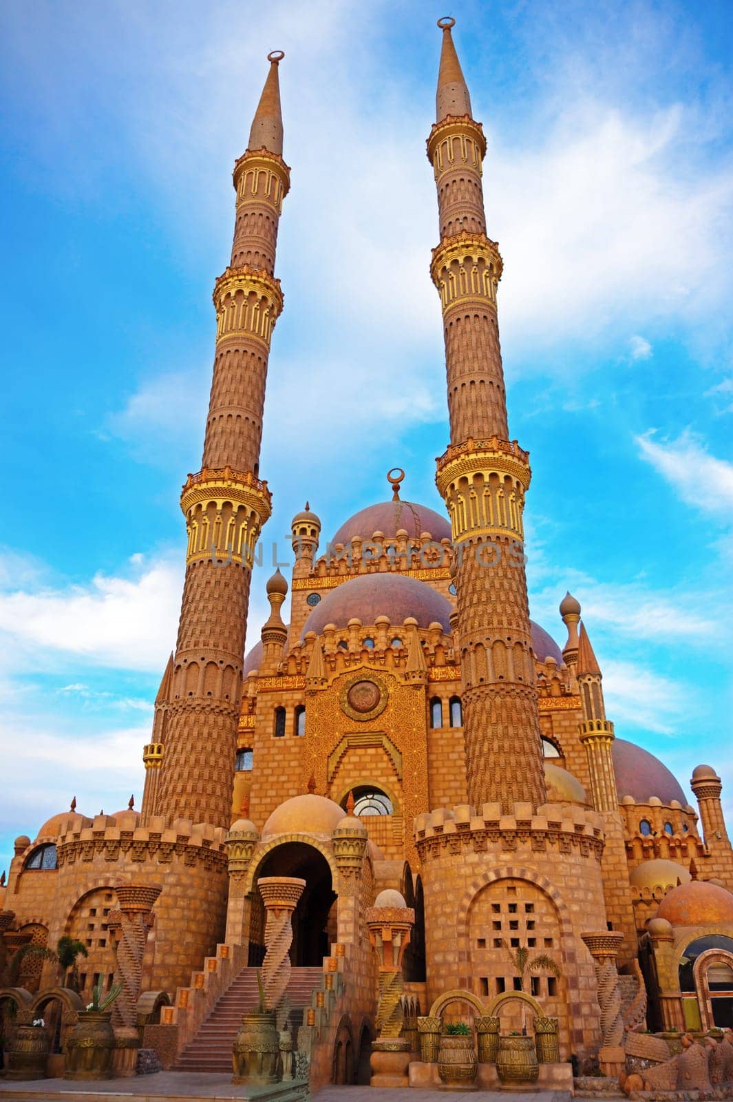 View of the El Sahaba Mosque in Sharm Ash Sheikh