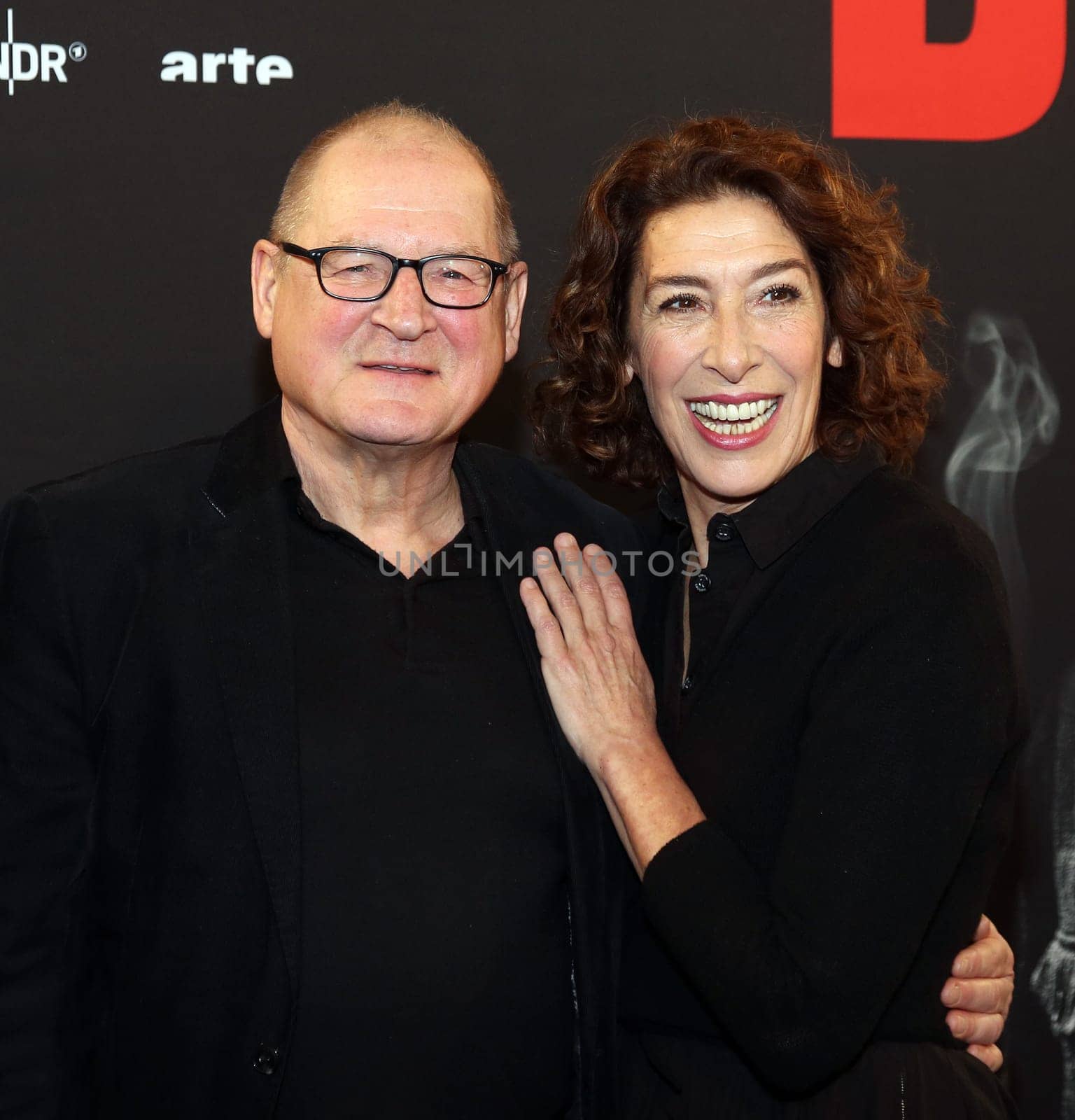 Burghart Klaußner and  Adele Neuhauser,  .presscall  BRECHT   at the  East Hotel Hamburg