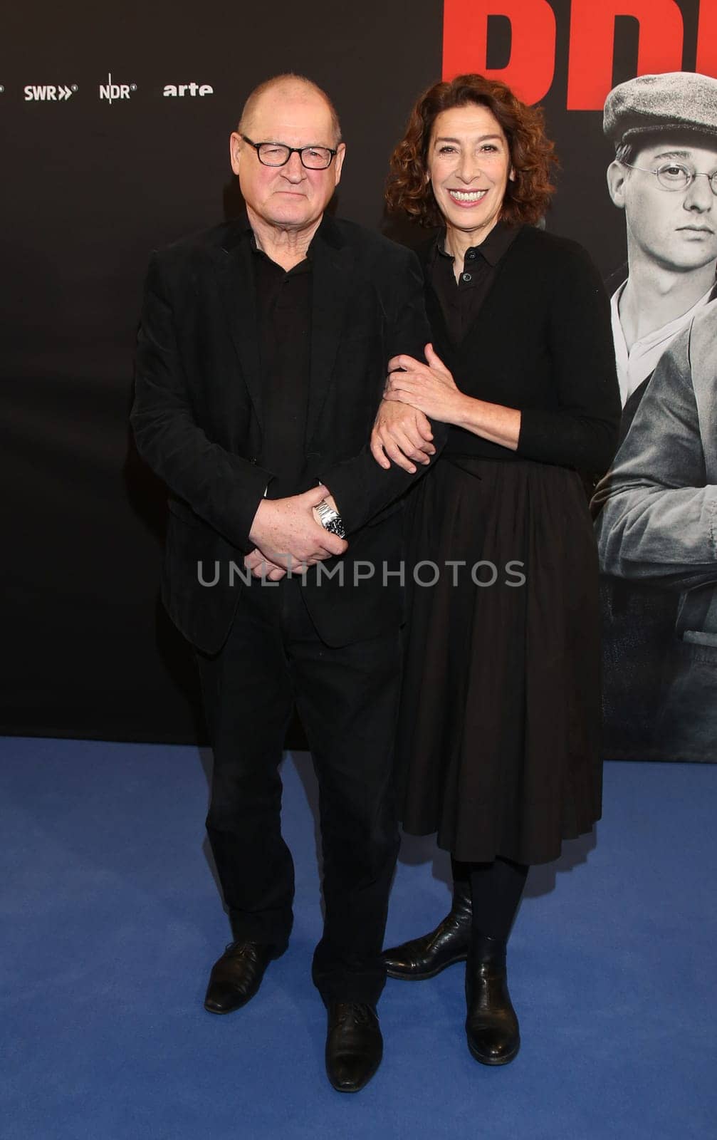 Burghart Klaußner and  Adele Neuhauser,  .presscall  BRECHT   at the  East Hotel Hamburg