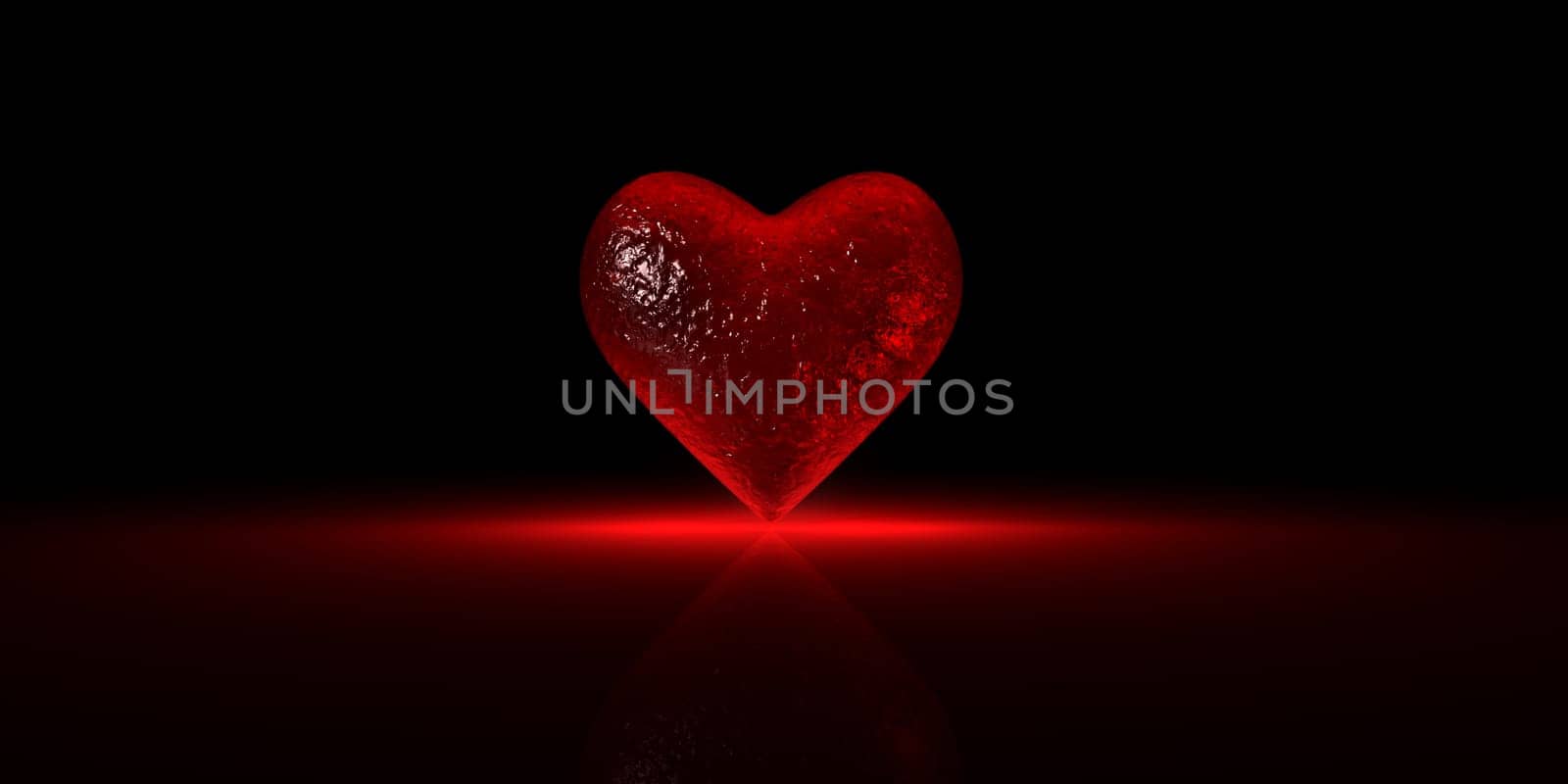 Glossy Glass Heart Chart