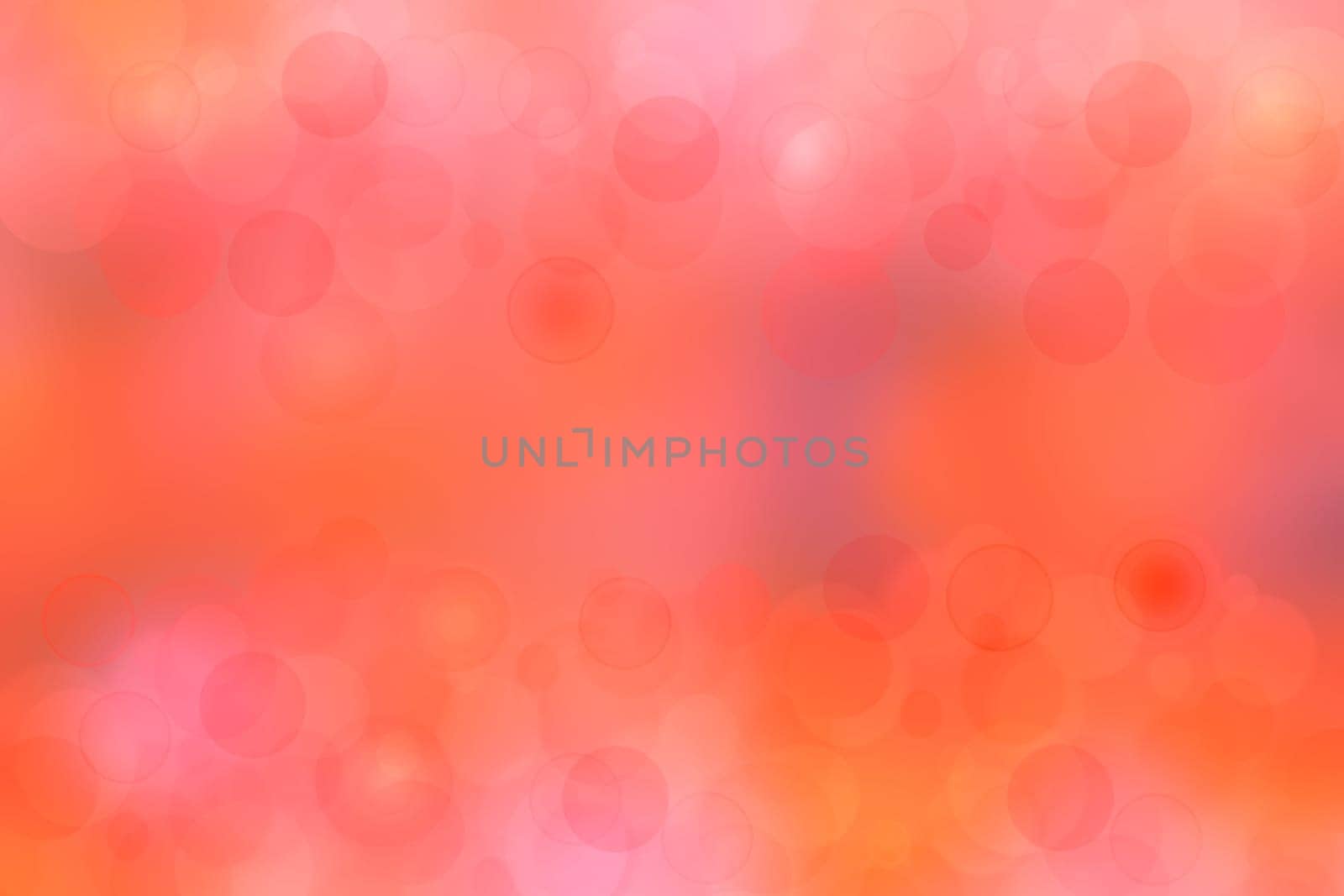 A festive abstract orange pink gradient background texture with glitter defocused sparkle bokeh circles. Card concept for Happy New Year, party invitation, valentine or other holidays.