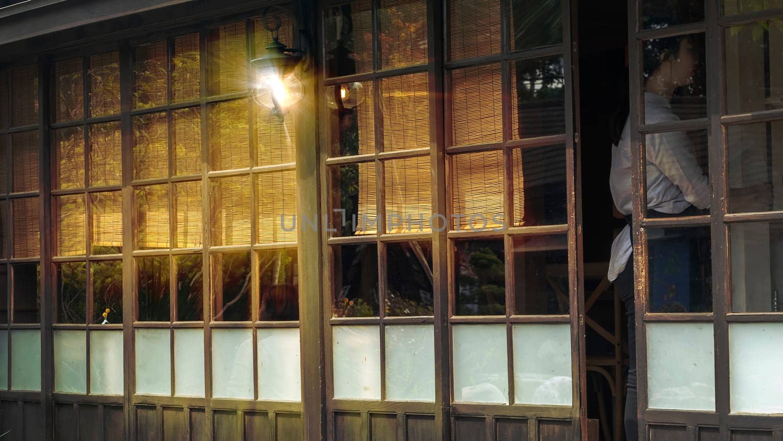 Hinoki Village, Chiayi - 23 Feb, 2019: The Alishan Railway has drawn a period of ups and downs of forestry stories. After the bustling, what happened is the memories of the scene.