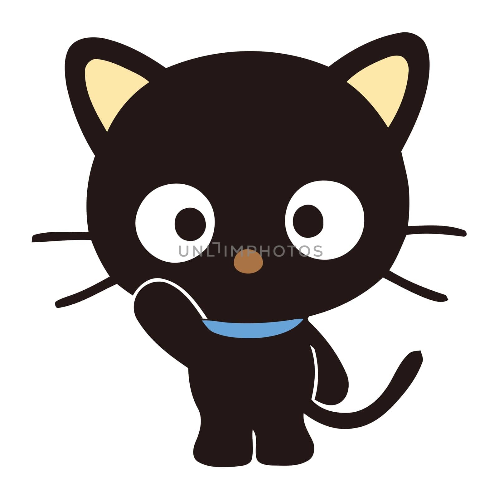 chococat  cartoon character funny  bye bye illustration