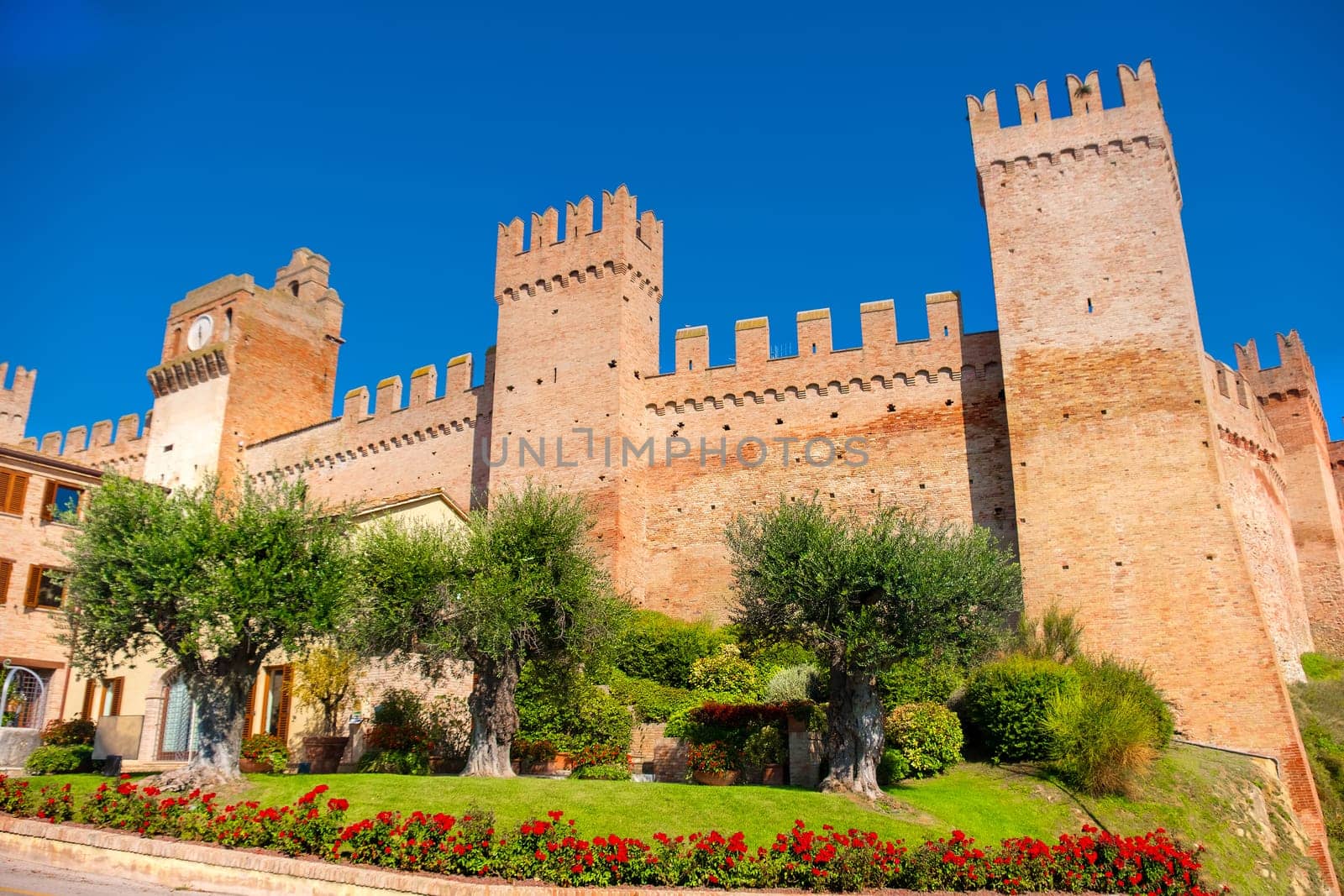 Gradara village fortified walls - Pesaro province - Marche - Italian landmark