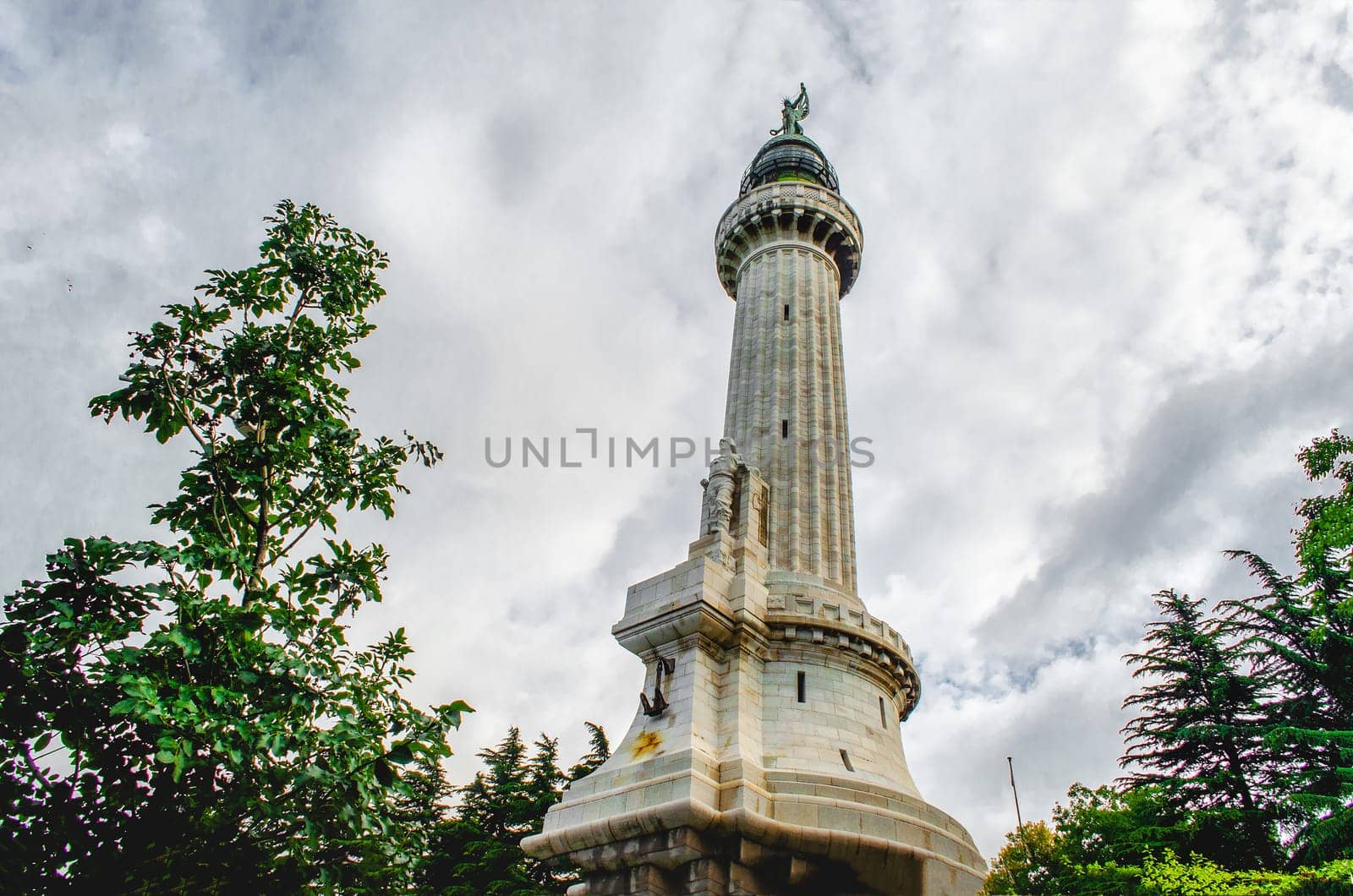Faro della Vittoria - Trieste Victory Lighthouse Italy .