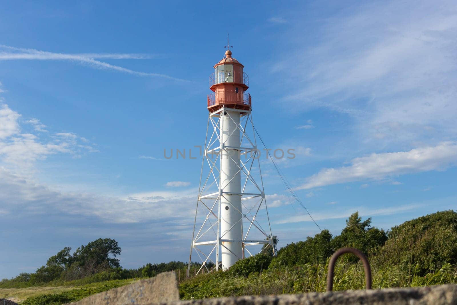 The Pape Lighthouse is a lighthouse located on the Latvian coast of the Baltic Sea.