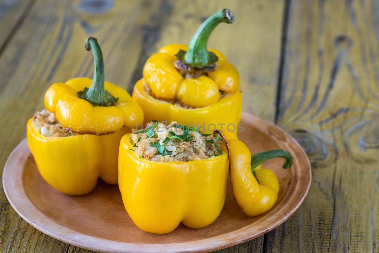 Stuffed bell peppers with quinoa