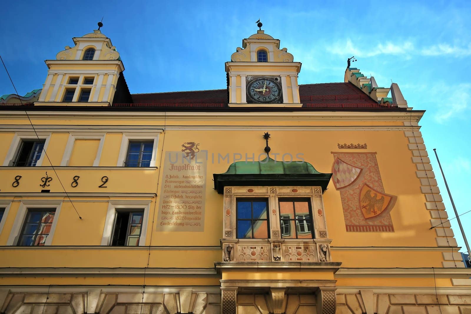 Ingolstadt  Bavaria / Germany - 08 17 2018: Ingolstadt is a city Germany, with many historical attractions