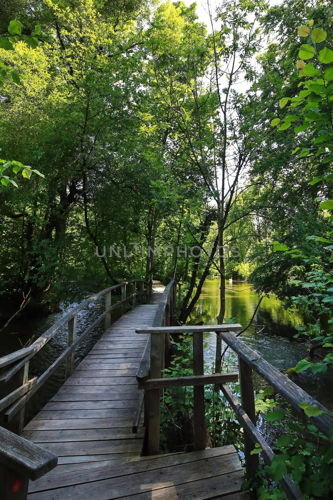 Steg aus Holz Memmingen is a city in Bayern/Germany with many historical attractions