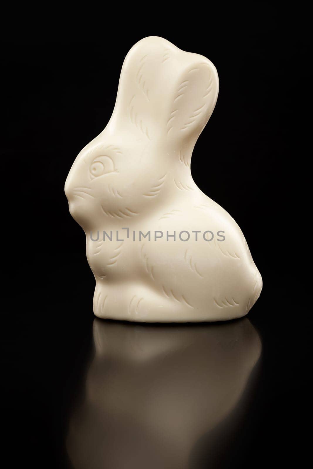 Delicious and traditional white chocolate Easter holiday bunny