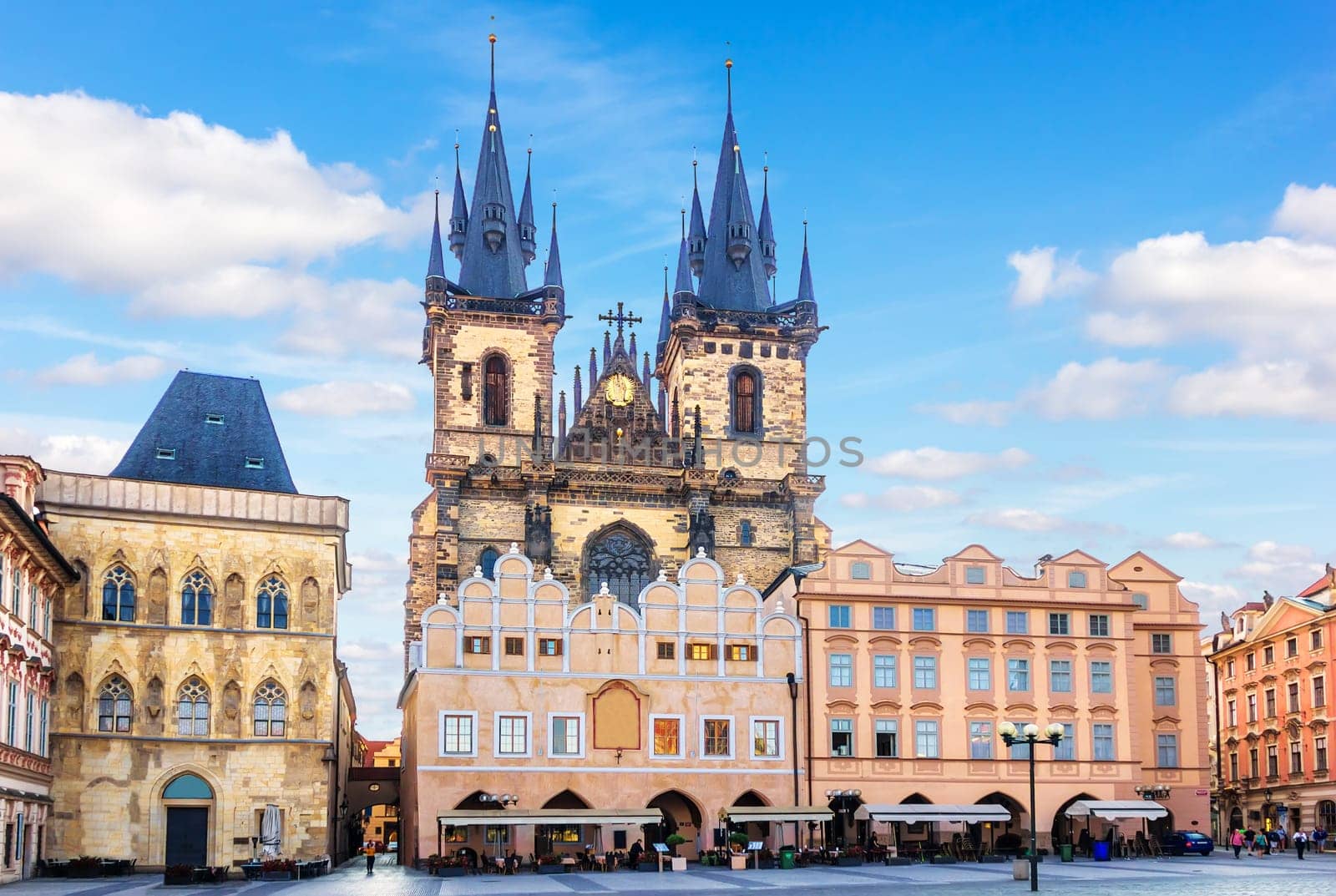 Church of Our Lady before Tyn and the House at the Stone Bell in Prague.
