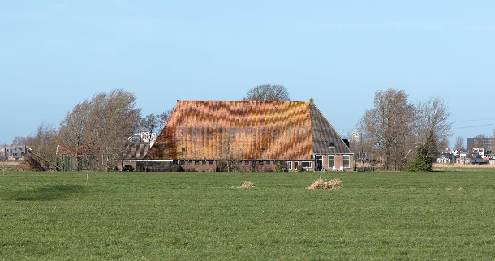 Old dutch farm in the north part of the Netherlands