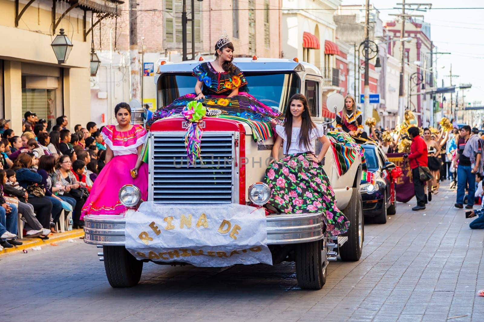 Matamoros, Tamaulipas, Mexico - March 02, 2013, Desfile Fiestas Mexicanas is part of the Charro Days Fiesta - Fiestas Mexicanas, A bi-national festival between USA and Mexico.
