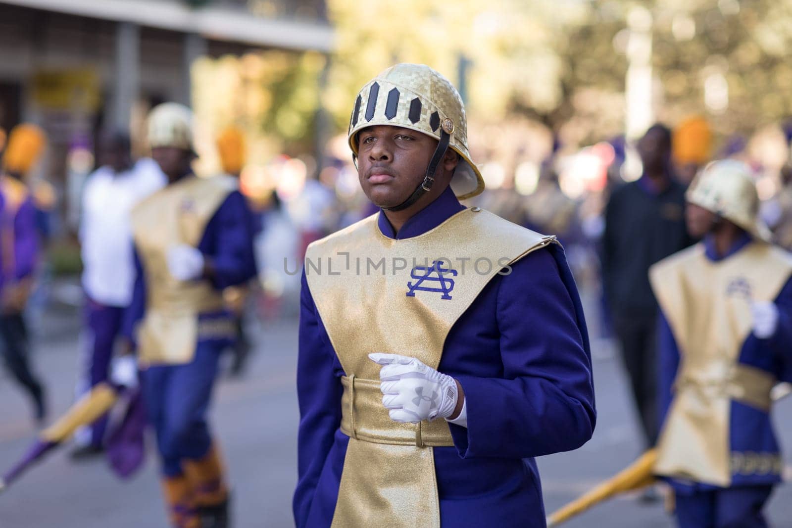 New Orleans, Louisiana, USA - November 25, 2017, The Bayou Classic Parade is a Thanksgiving Day themed parade prior to the annual college football game between the Grambling State University Tigers and the Southern University Jaguars since November 11 1932.