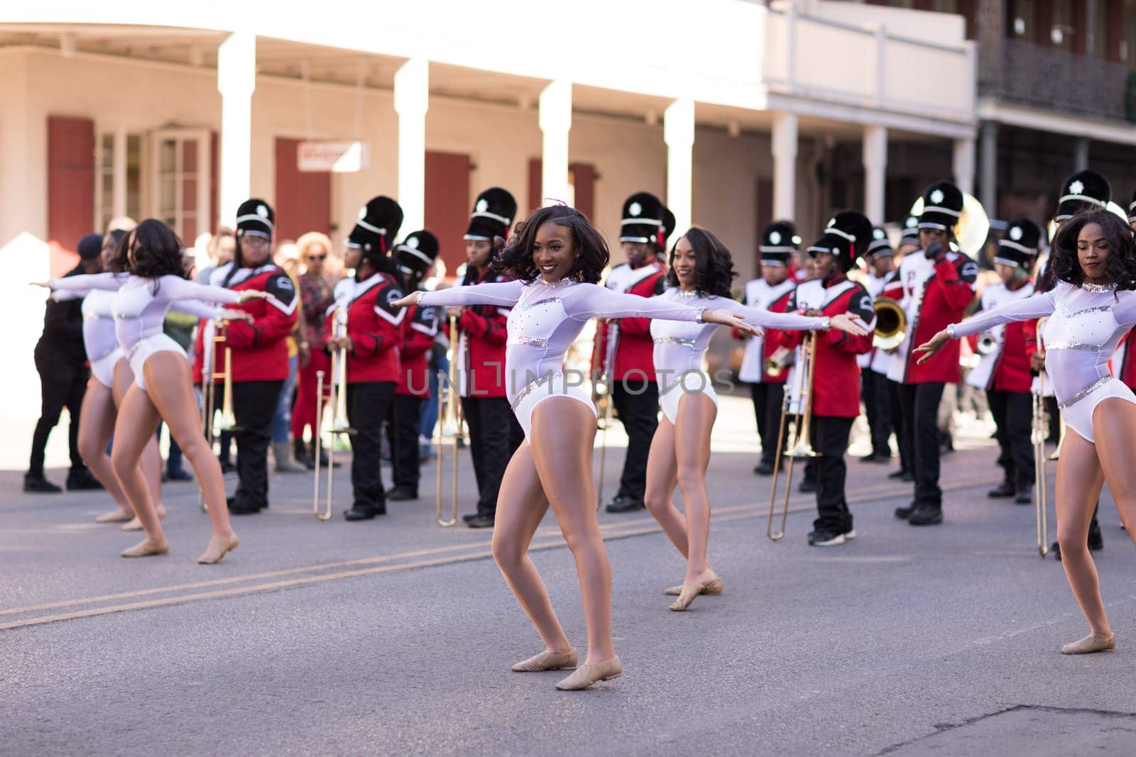 New Orleans, Louisiana, USA - November 25, 2017, The Bayou Classic Parade is a Thanksgiving Day themed parade prior to the annual college football game between the Grambling State University Tigers and the Southern University Jaguars since November 11 1932.
