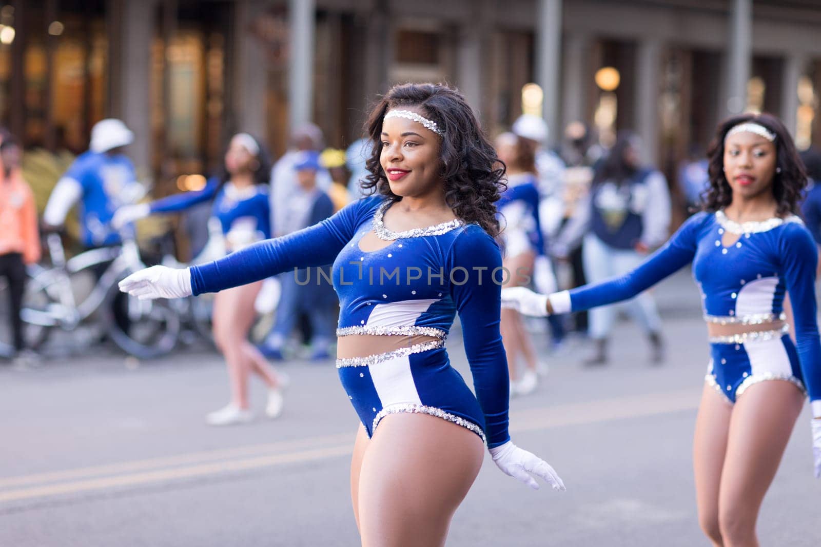 New Orleans, Louisiana, USA - November 25, 2017, The Bayou Classic Parade is a Thanksgiving Day themed parade prior to the annual college football game between the Grambling State University Tigers and the Southern University Jaguars since November 11 1932.
