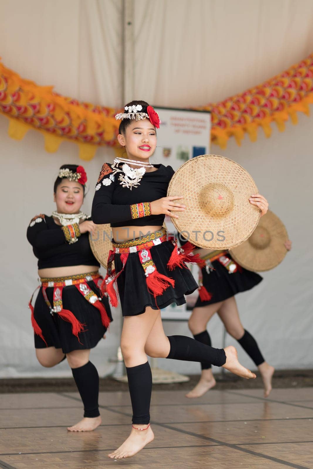 Columbus, Ohio, USA - May 27, 2018 Members of the Iny Asian Dance Theater group perform at the Asian Festival.