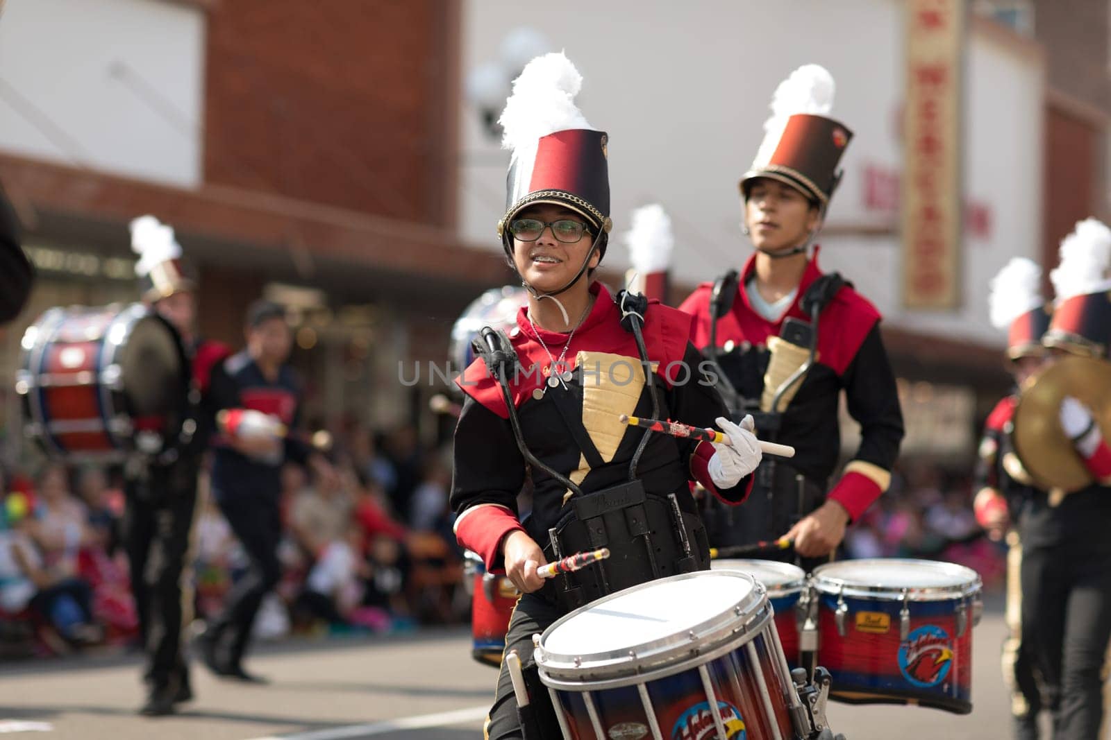Brownsville, Texas, USA - February 24, 2018, Grand International Parade is part of the Charro Days Fiesta - Fiestas Mexicanas, A bi-national festival between USA and Mexico.
