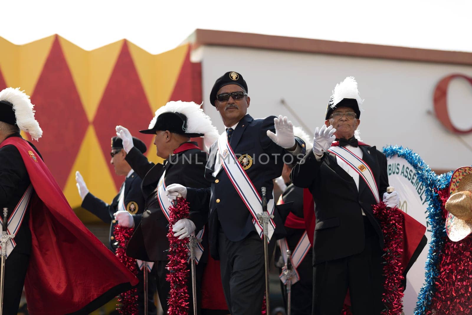 Brownsville, Texas, USA - February 24, 2018, Grand International Parade is part of the Charro Days Fiesta - Fiestas Mexicanas, A bi-national festival between USA and Mexico.
